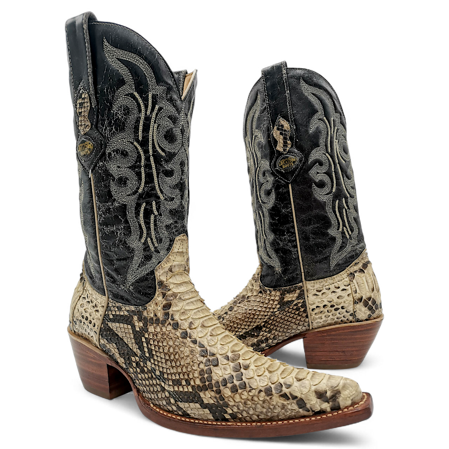 BOTA VAQUERA EN PIEL GENUINA DE PYTHON PARA CABALLERO (MSN)