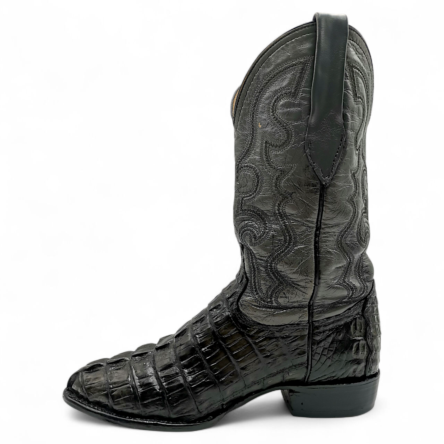 BOTA VAQUERA EN PIEL GENUINA DE COCODRILO PARA CABALLERO (MSN)