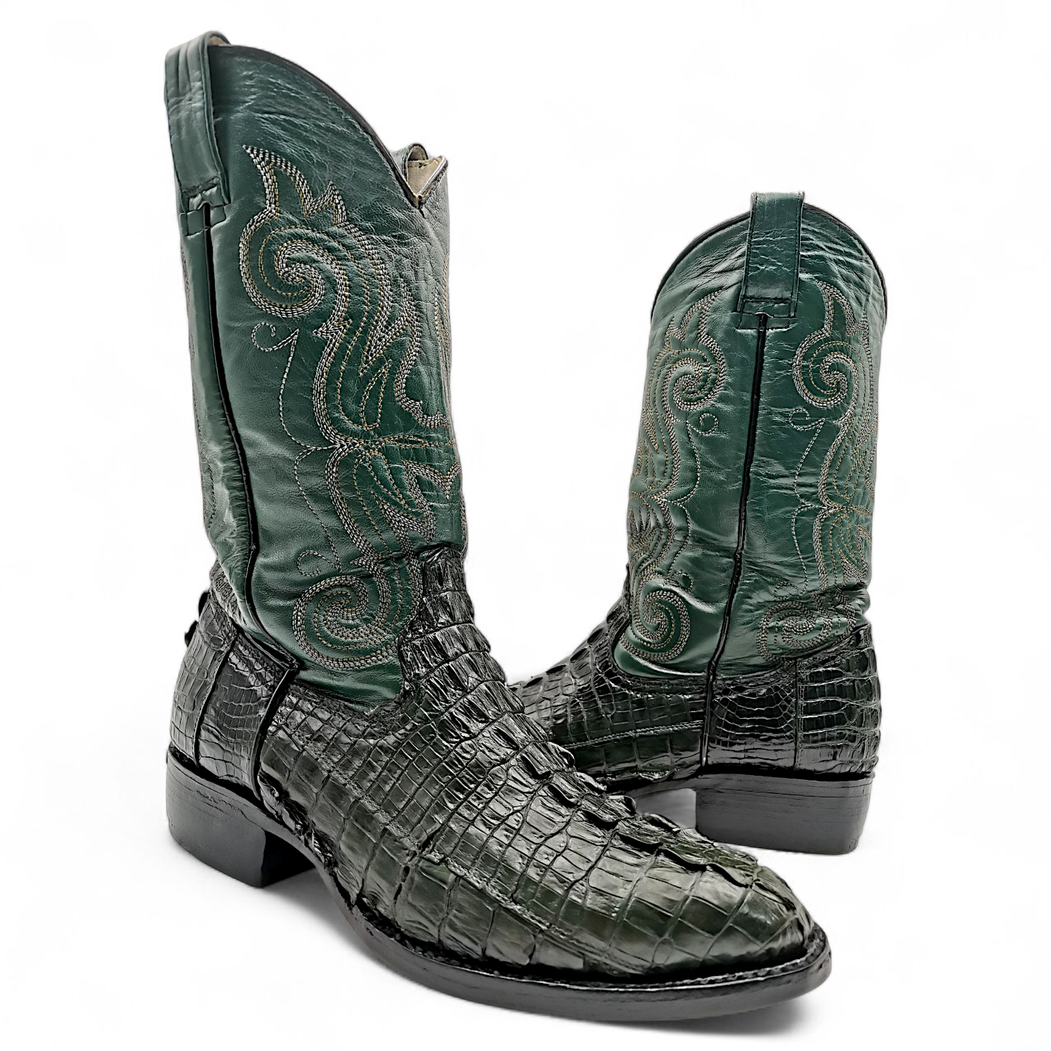 BOTA VAQUERA EN PIEL GENUINA DE COCODRILO PARA CABALLERO (MSN)