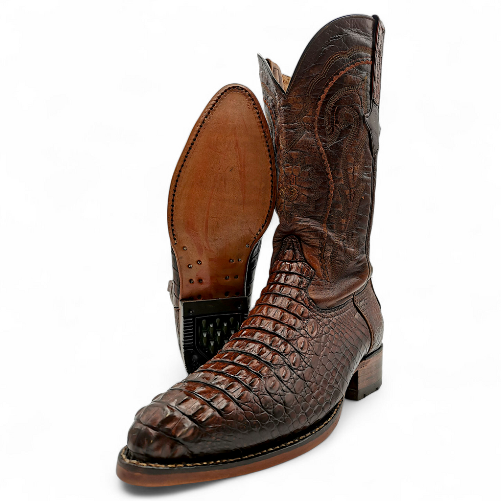 BOTA VAQUERA EN PIEL GENUINA DE COCODRILO PARA CABALLERO (MSN)