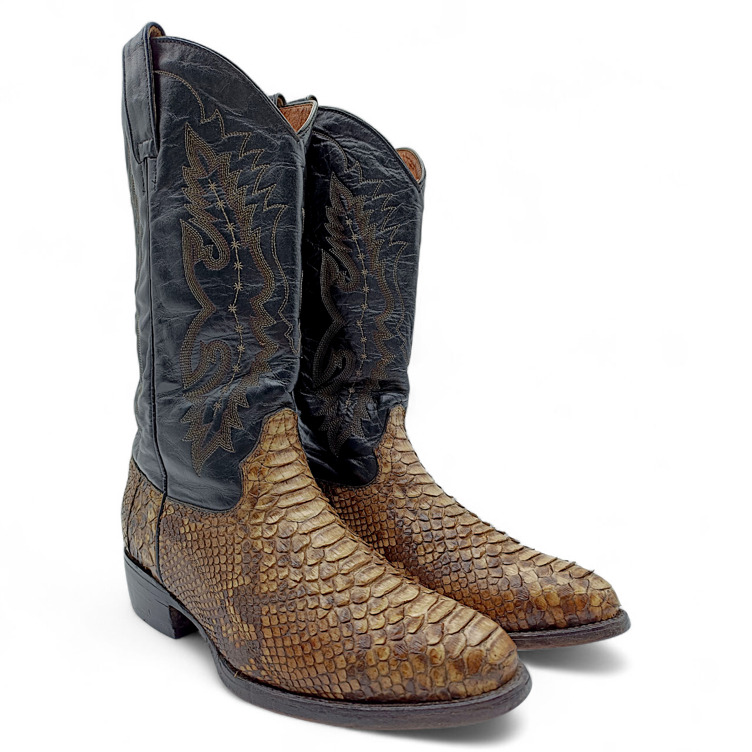 BOTA VAQUERA EN PIEL GENUINA DE PYTHON PARA CABALLERO (MSN)
