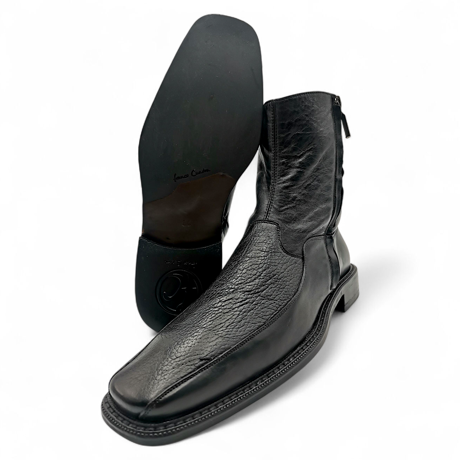 BOTA DE VESTIR EN PIEL GENUINA DE VENADO PARA CABALLERO (MSN)