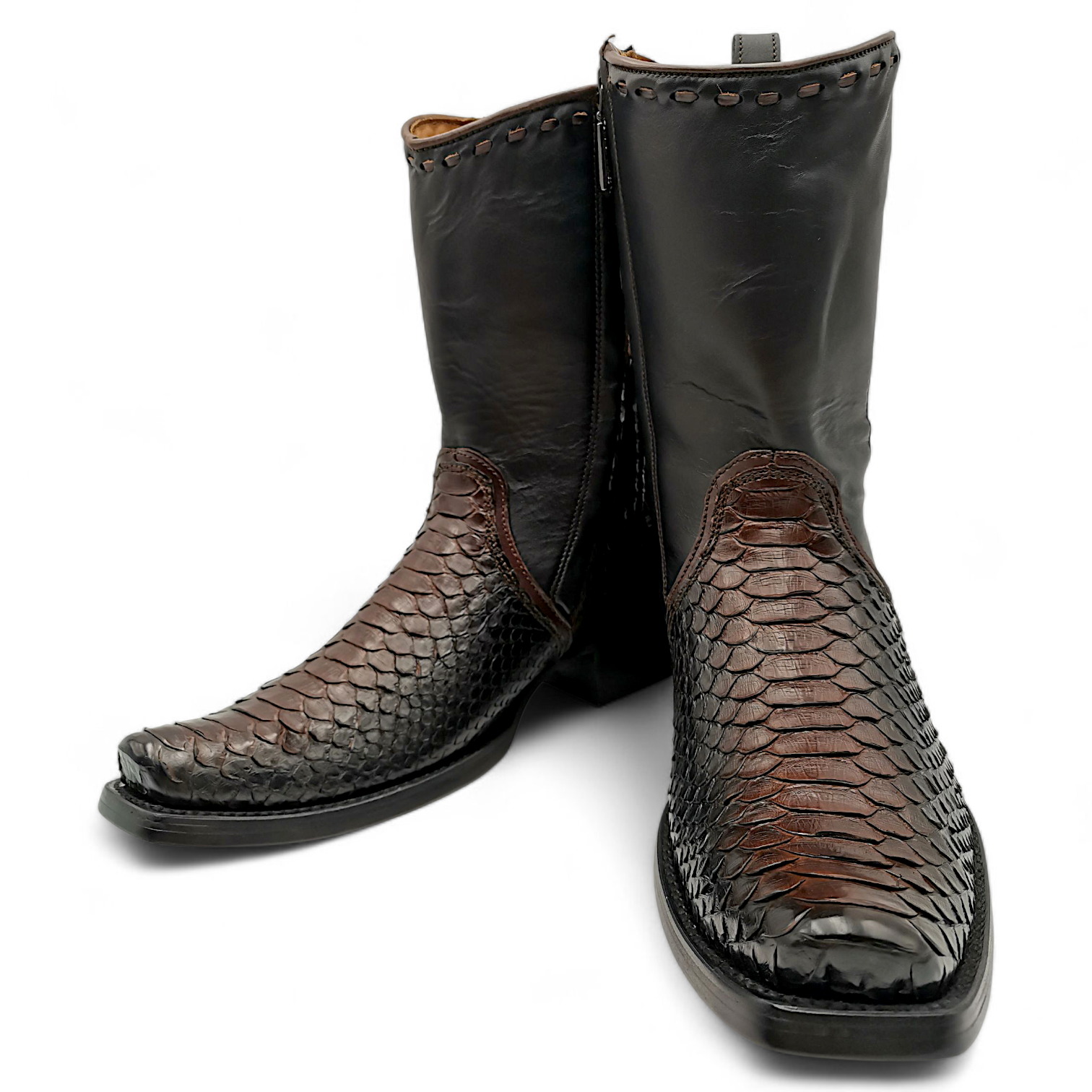 BOTA VAQUERA EN PIEL GENUINA DE PYTHON PARA CABALLERO (MSN)
