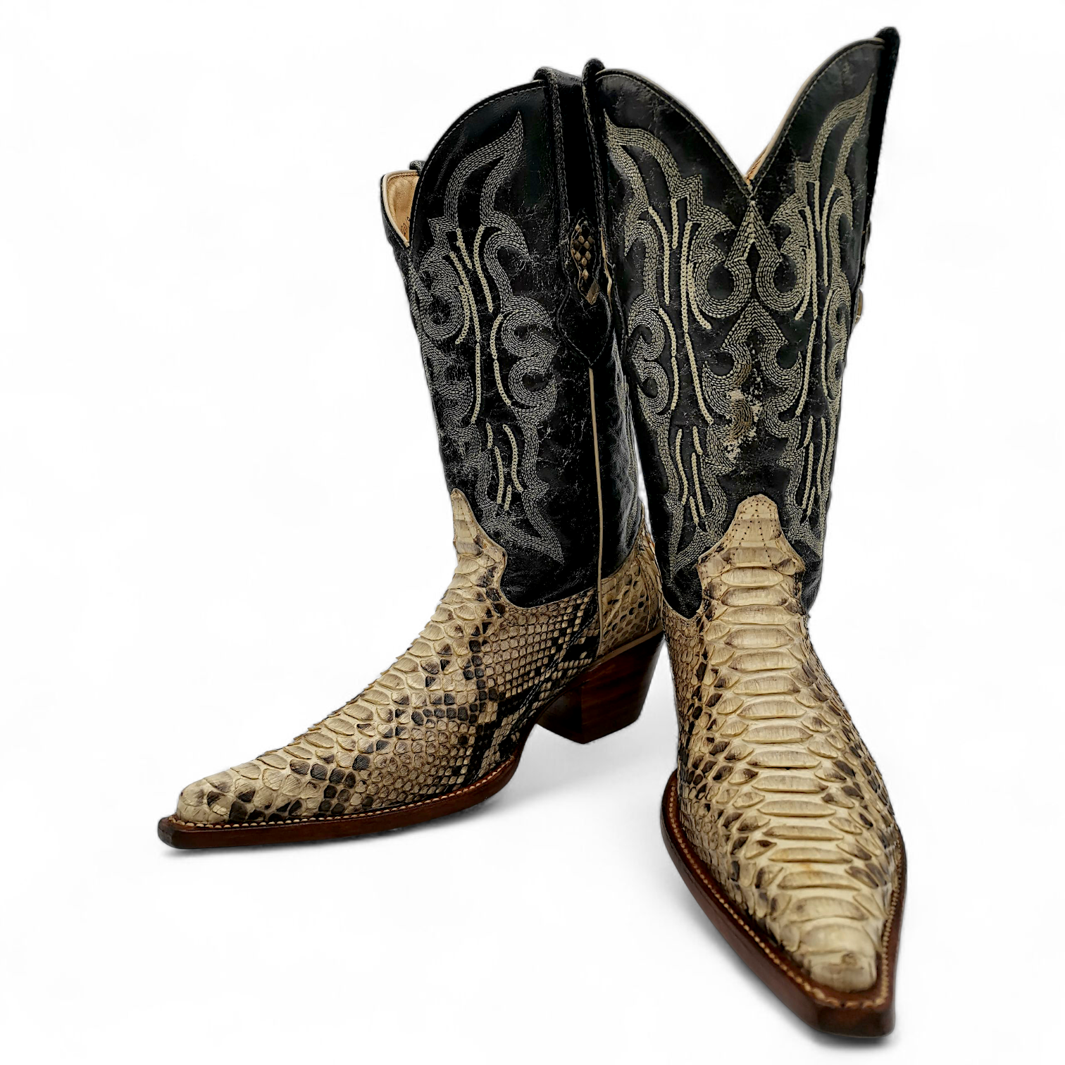 BOTA VAQUERA EN PIEL GENUINA DE PYTHON PARA CABALLERO (MSN)