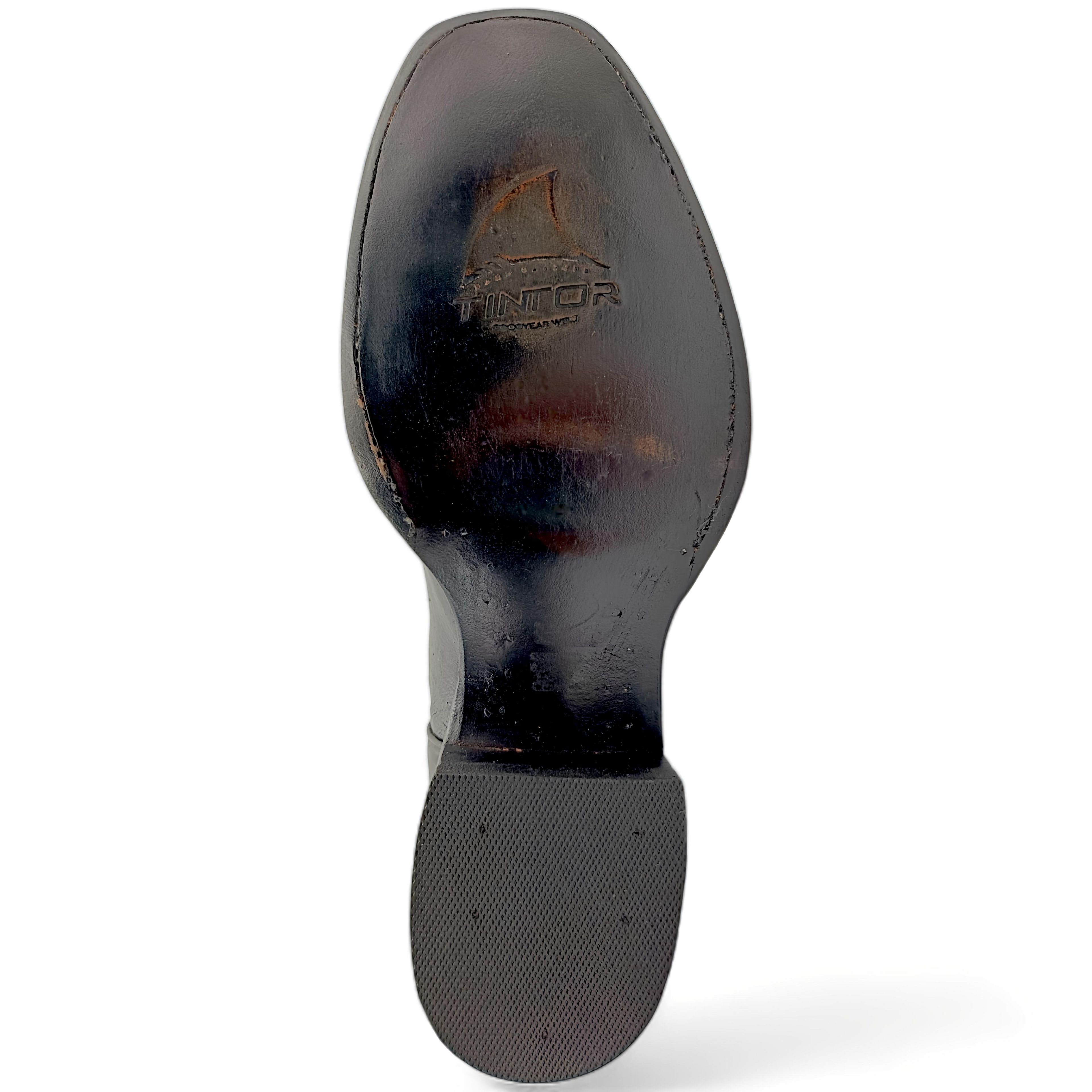 BOTA VAQUERA EN PIEL GENUINA DE AVESTRUZ PARA CABALLERO (M12)