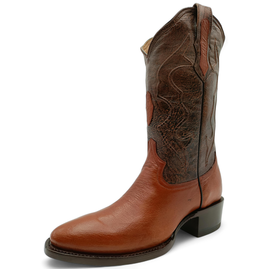 BOTA VAQUERA EN PIEL GENUINA DE AVESTRUZ PARA CABALLERO (M4)