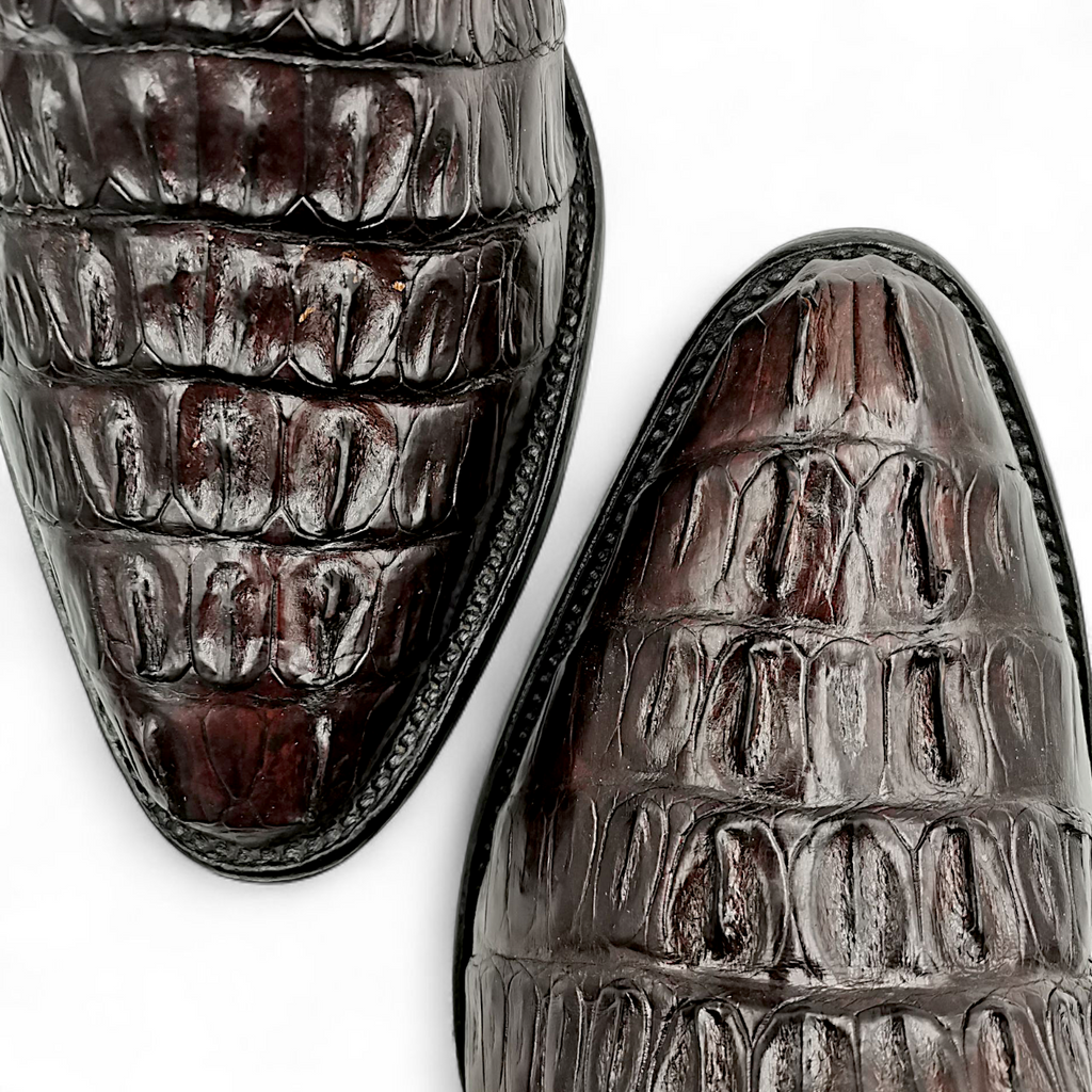 BOTA VAQUERA EN PIEL GENUINA DE COCODRILO PARA CABALLERO (MSN)