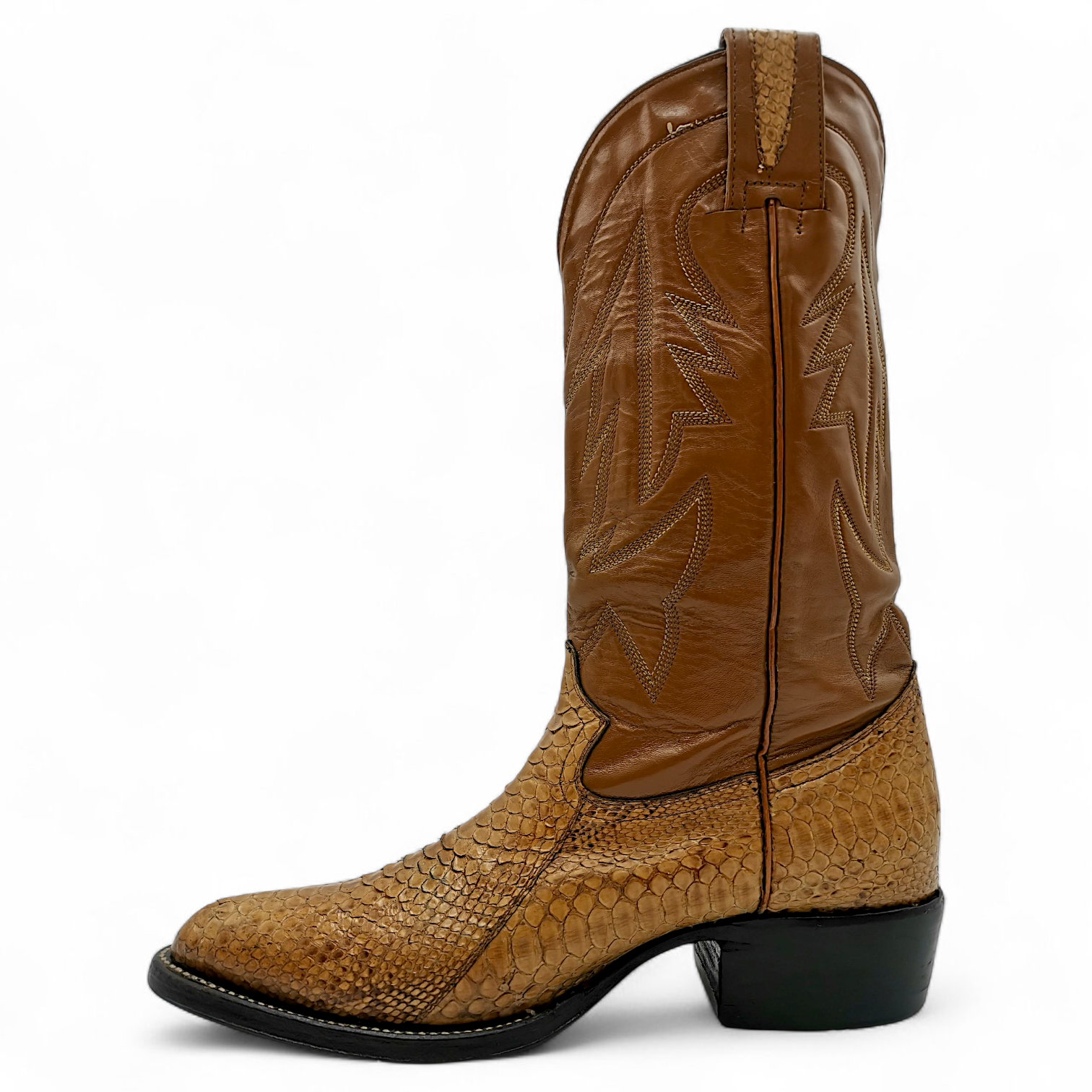 BOTA VAQUERA EN PIEL GENUINA DE PYTHON PARA CABALLERO (MSN)