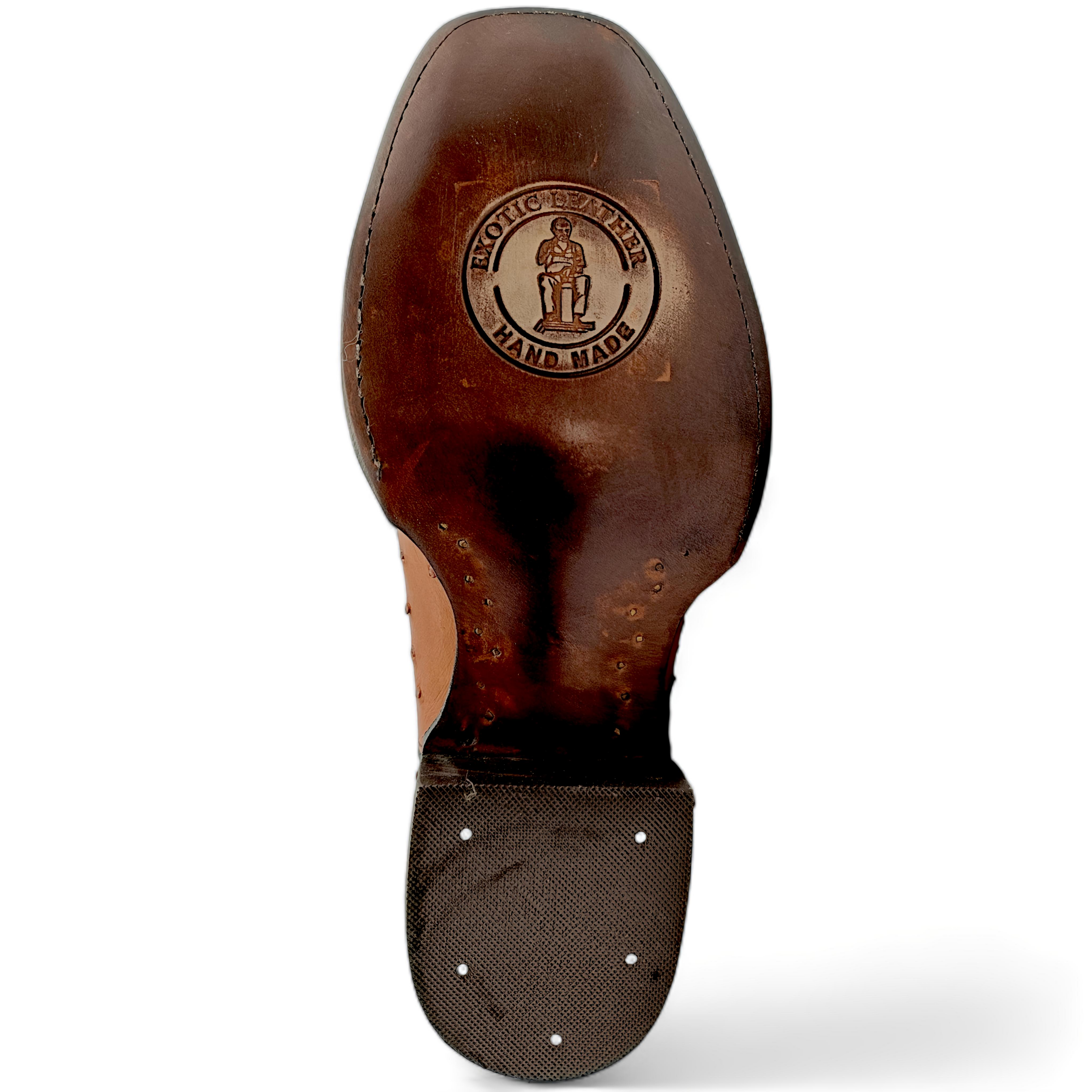 BOTA VAQUERA EN PIEL GENUINA DE AVESTRUZ PARA CABALLERO (M26)
