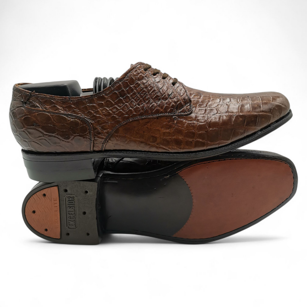 ZAPATO EN PIEL GENUINA DE COCODRILO PARA CABALLERO (MSN)