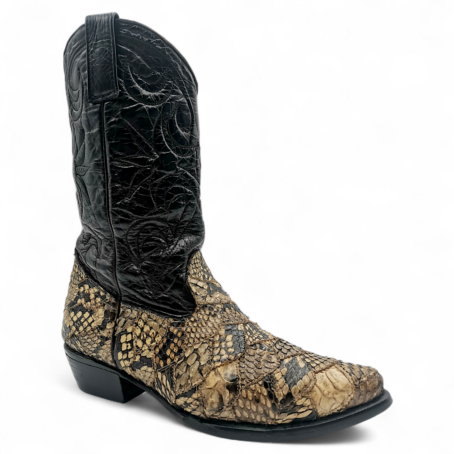 BOTA VAQUERA EN PIEL GENUINA DE PYTHON PARA CABALLERO (MSN)