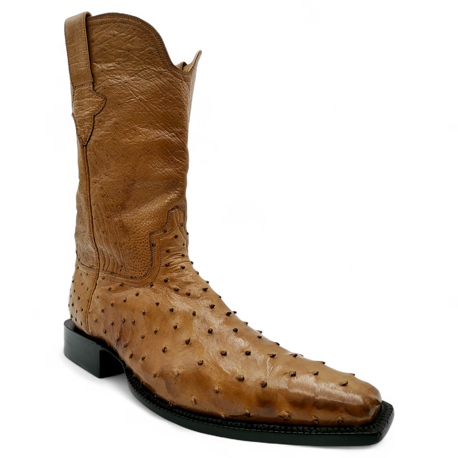 BOTA VAQUERA EN PIEL GENUINA DE AVESTRUZ PARA CABALLERO (MSN)