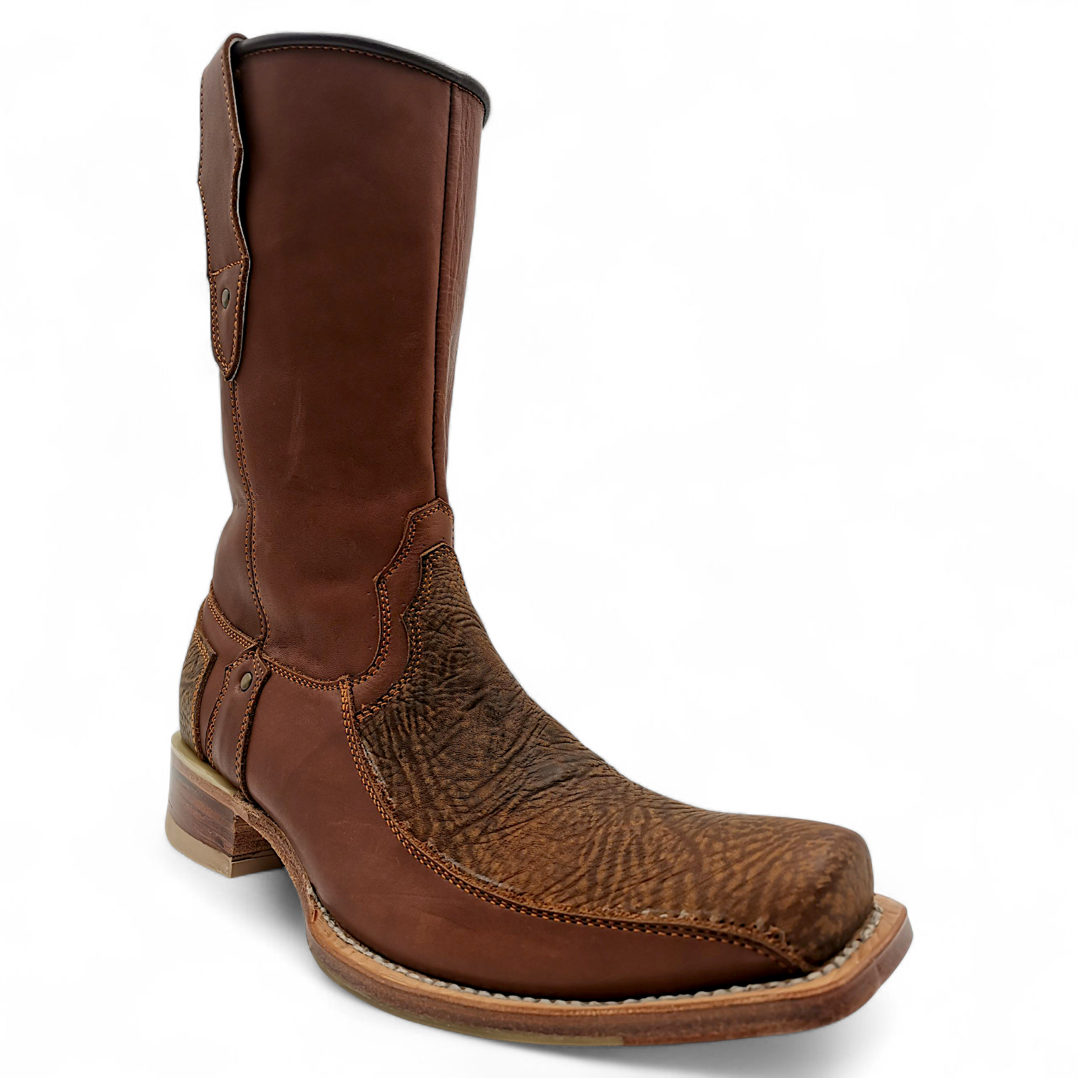 BOTA VAQUERA EN PIEL GENUINA DE BÚFALO PARA CABALLERO (M)