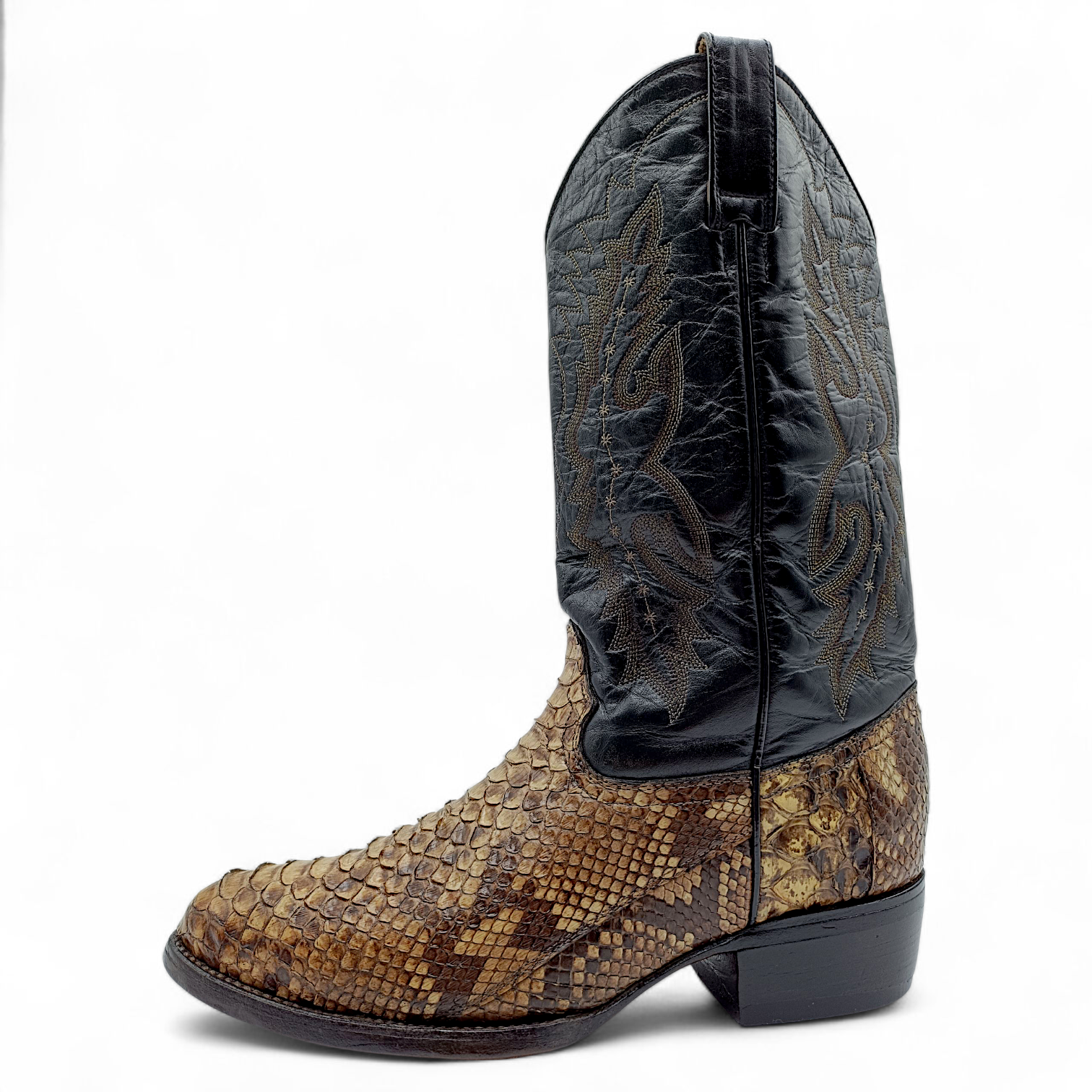 BOTA VAQUERA EN PIEL GENUINA DE PYTHON PARA CABALLERO (MSN)