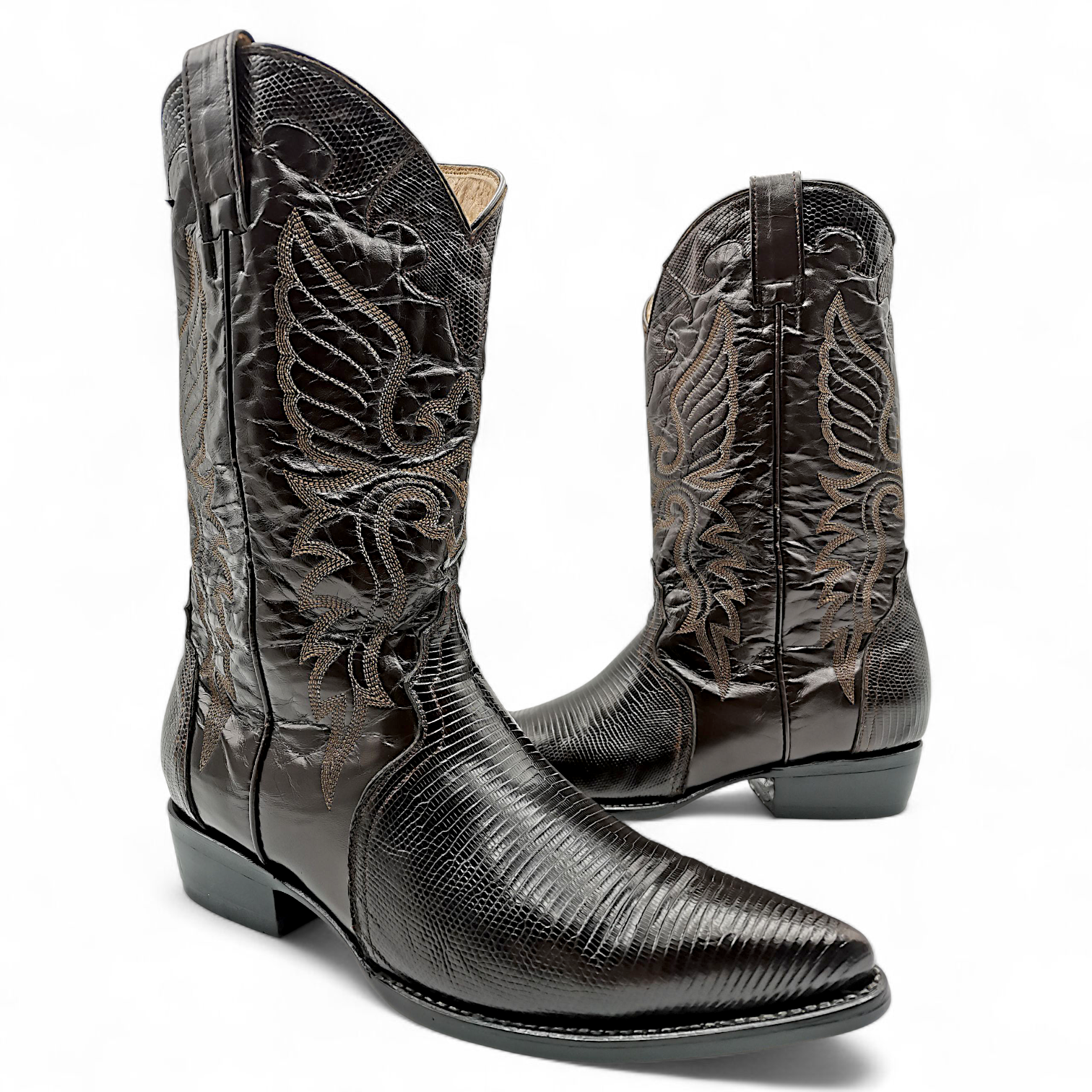 BOTA VAQUERA EN PIEL GENUINA DE LIZARD PARA CABALLERO (MSN)