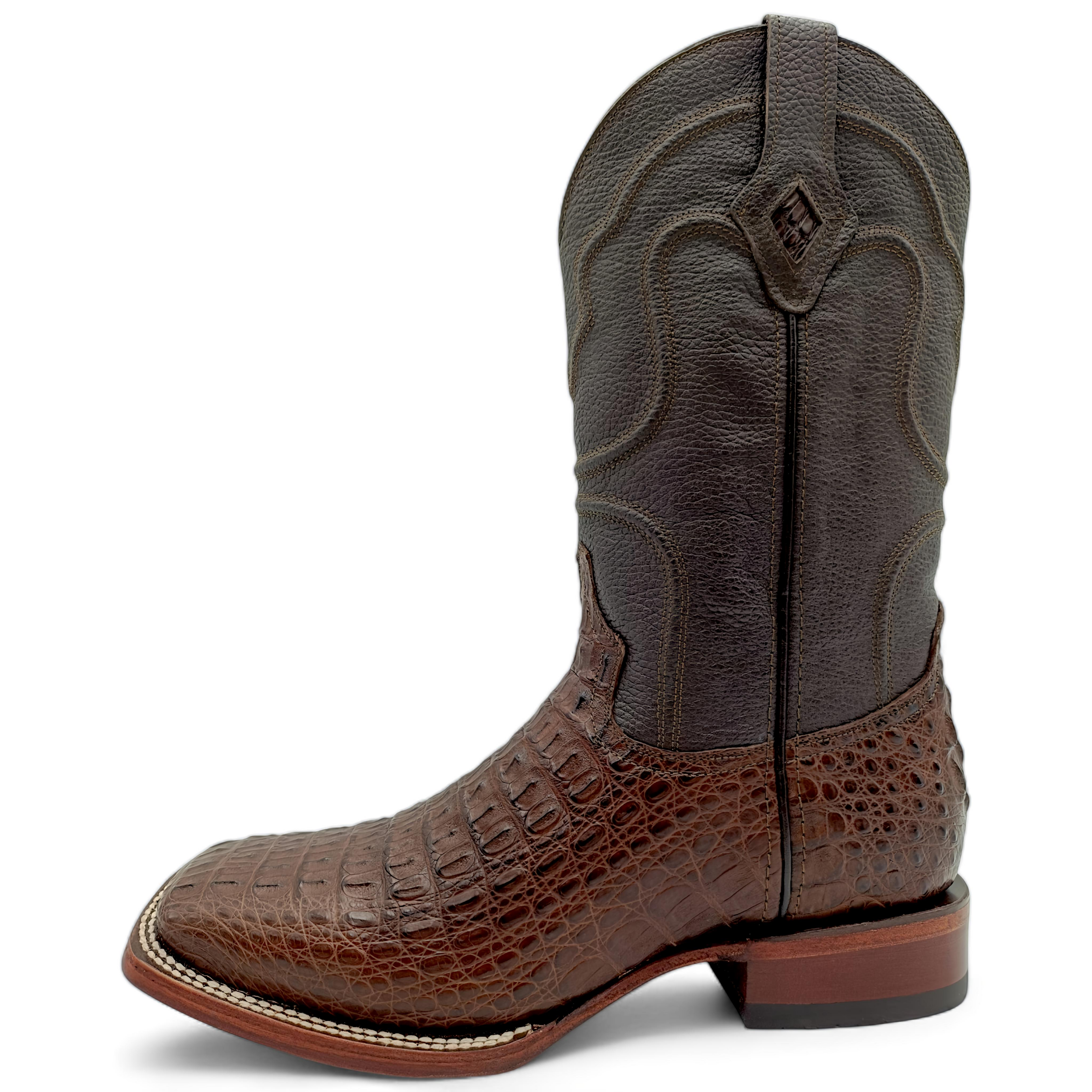 BOTA VAQUERA EN PIEL GENUINA DE COCODRILO PARA CABALLERO (MM IMPERIAL)