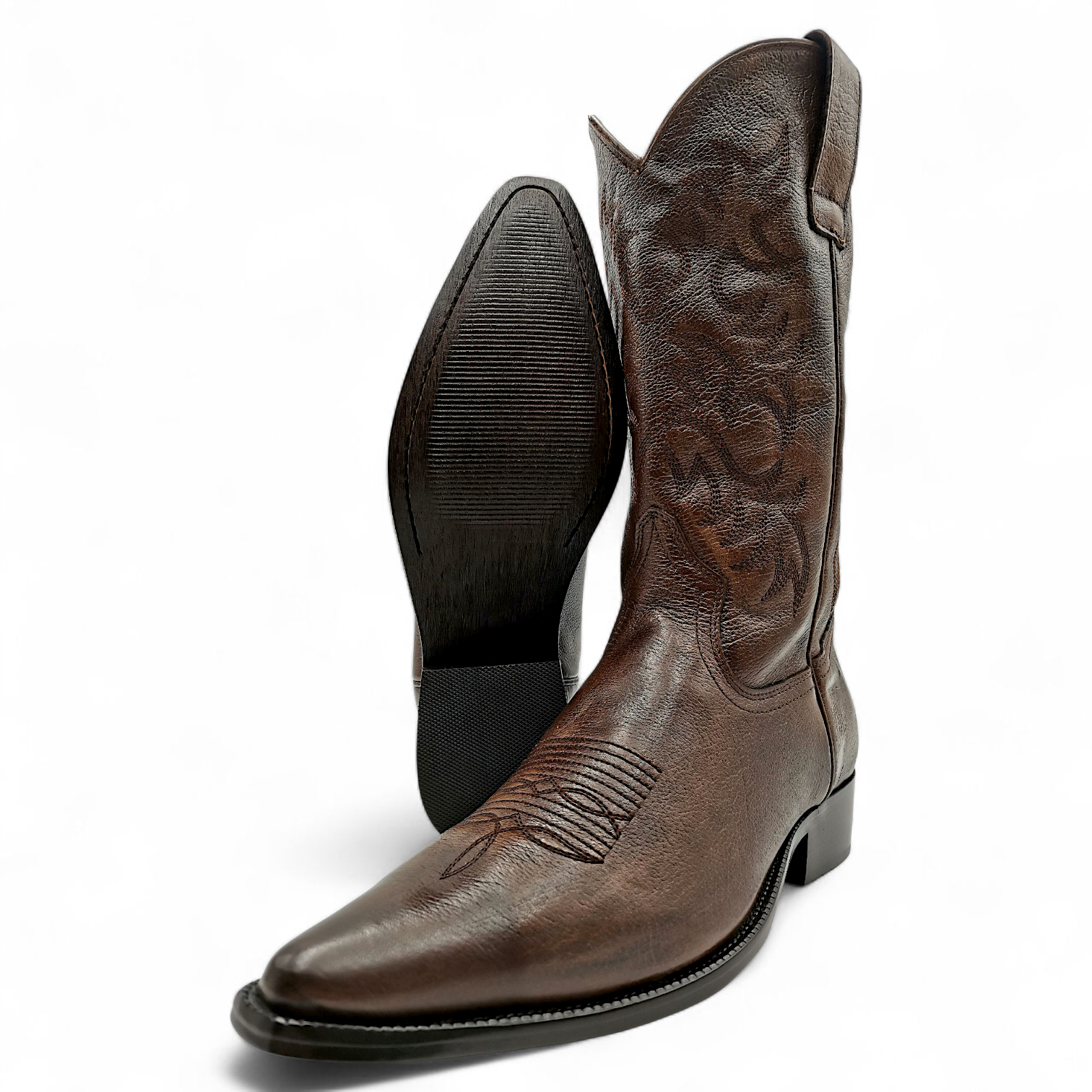 BOTA VAQUERA EN PIEL GENUINA DE VACA PARA CABALLERO (M)
