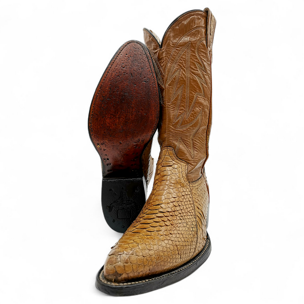 BOTA VAQUERA EN PIEL GENUINA DE PYTHON PARA CABALLERO (MSN)