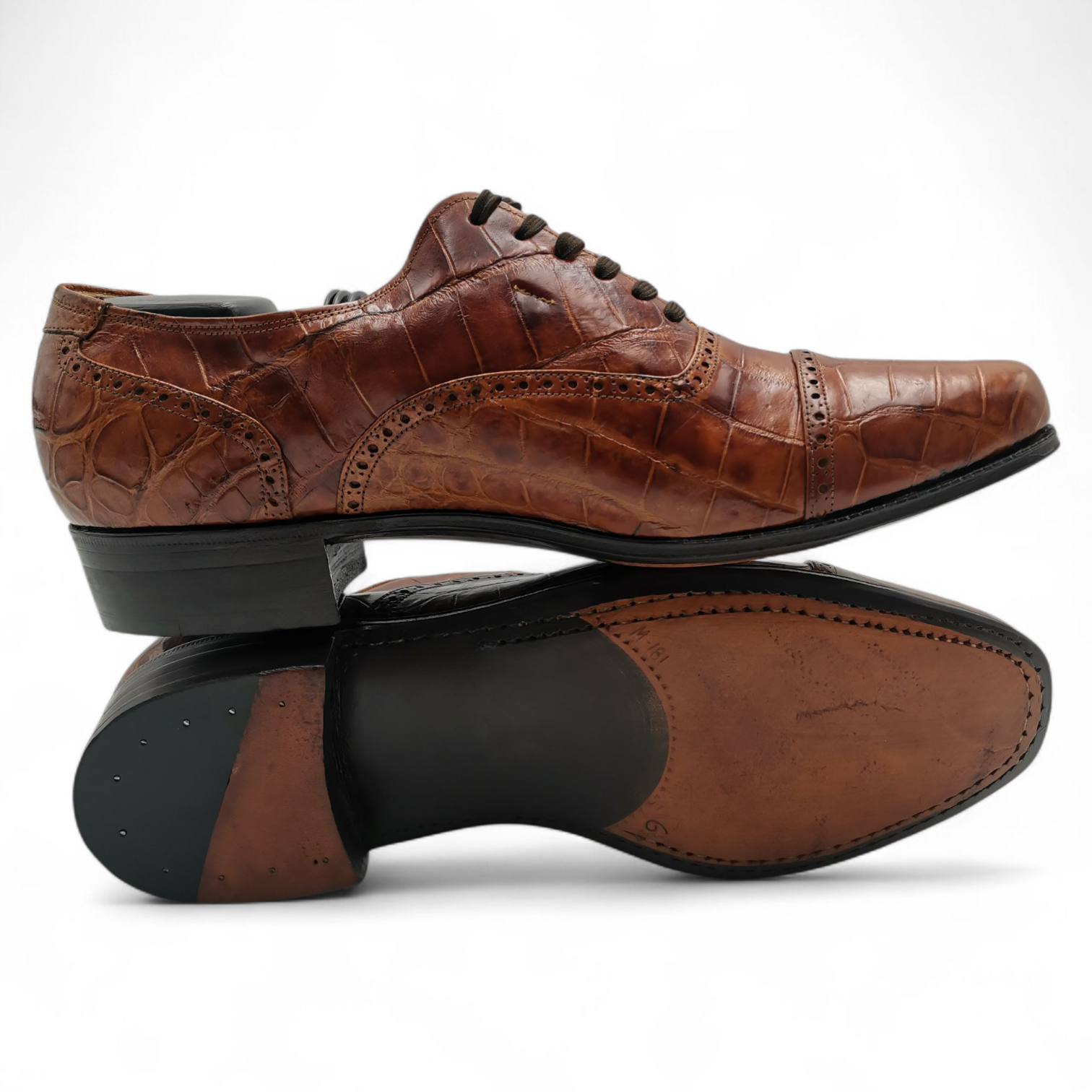 ZAPATO EN PIEL GENUINA DE COCODRILO PARA CABALLERO (MSN)