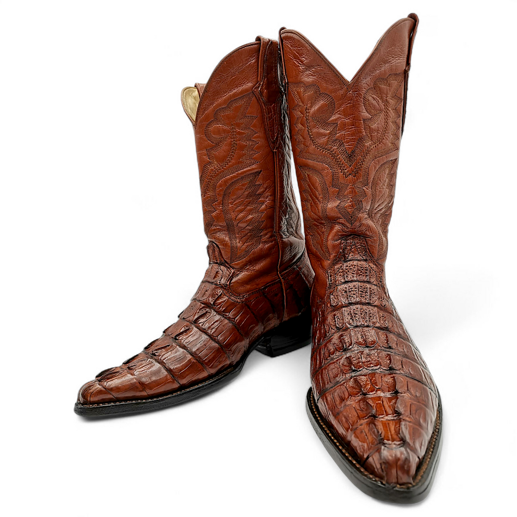 BOTA VAQUERA EN PIEL GENUINA DE COCODRILO PARA CABALLERO (MSN)