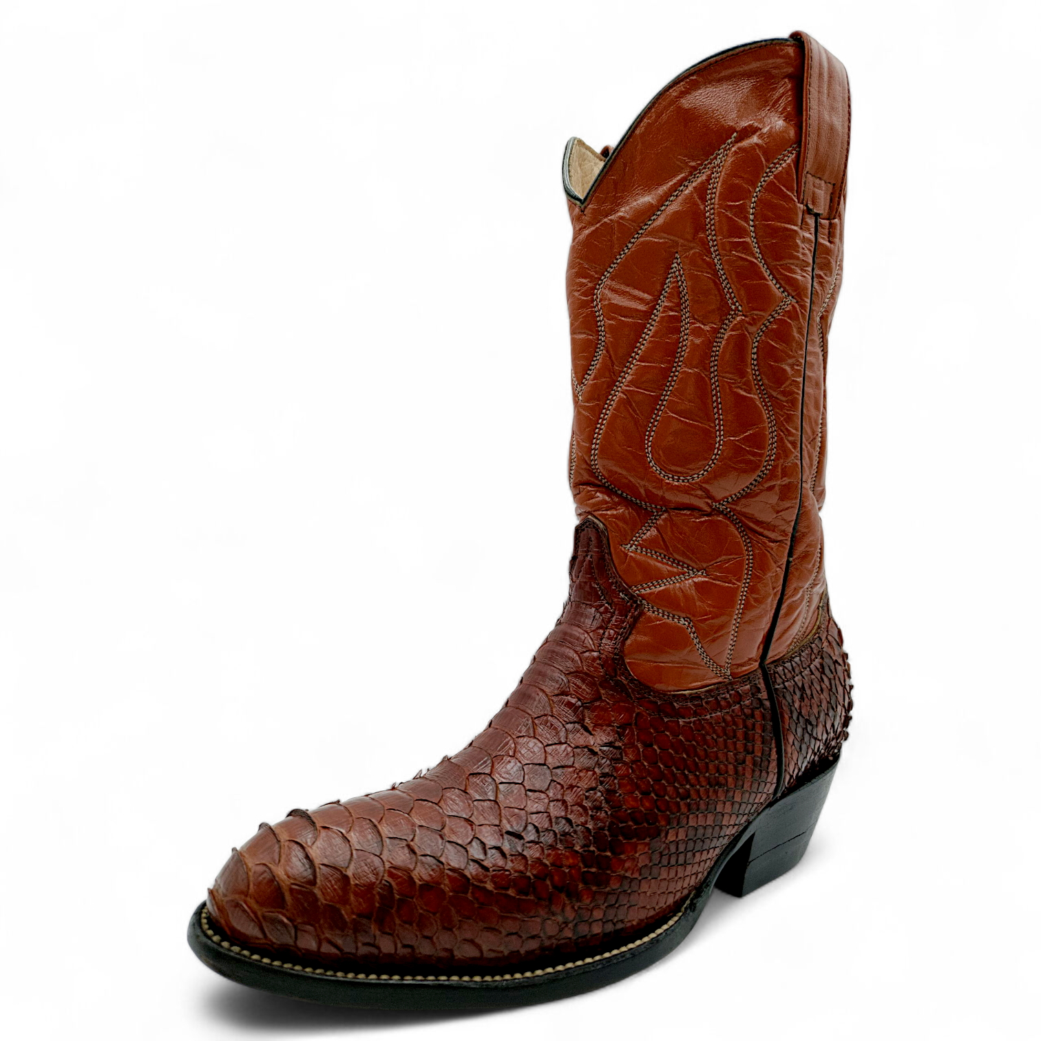 BOTA VAQUERA EN PIEL GENUINA DE PYTHON PARA CABALLERO (MSN)