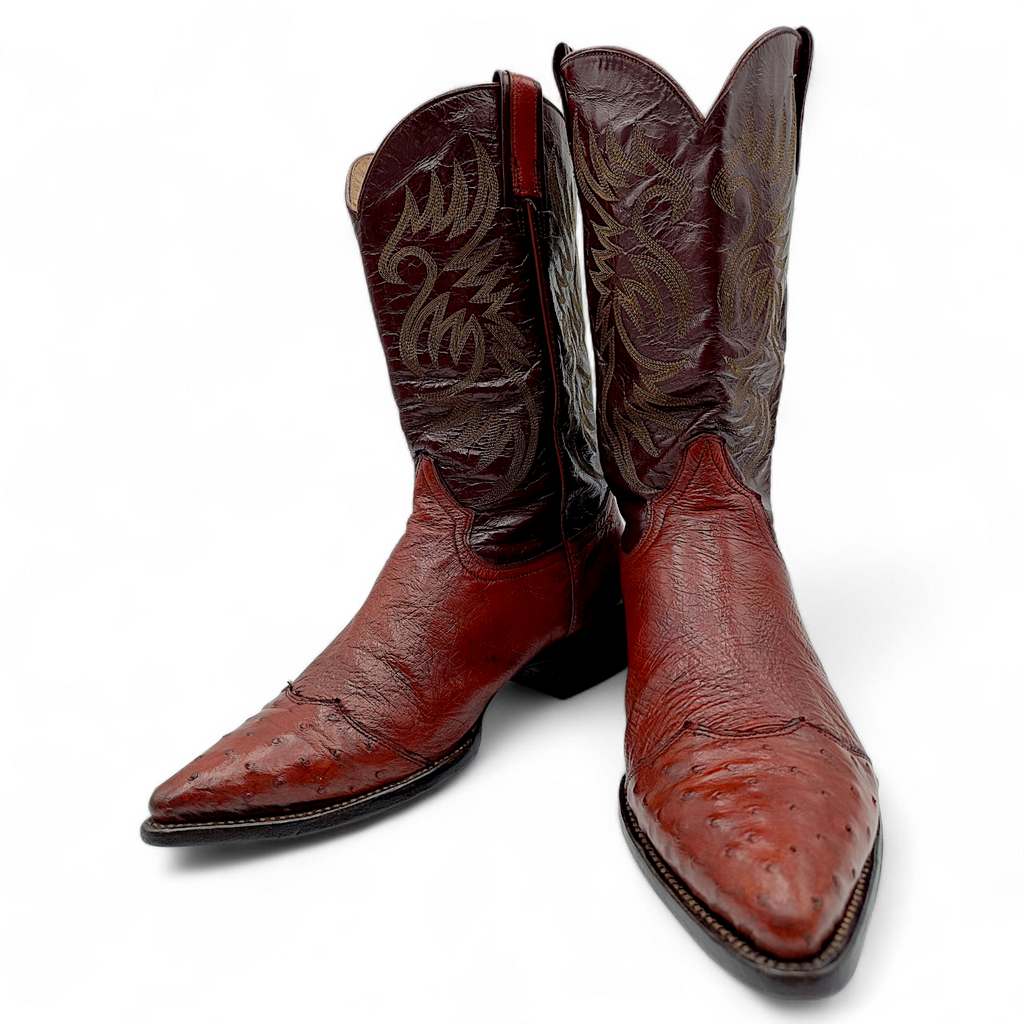 BOTA VAQUERA EN PIEL GENUINA DE AVESTRUZ PARA CABALLERO (MSN)
