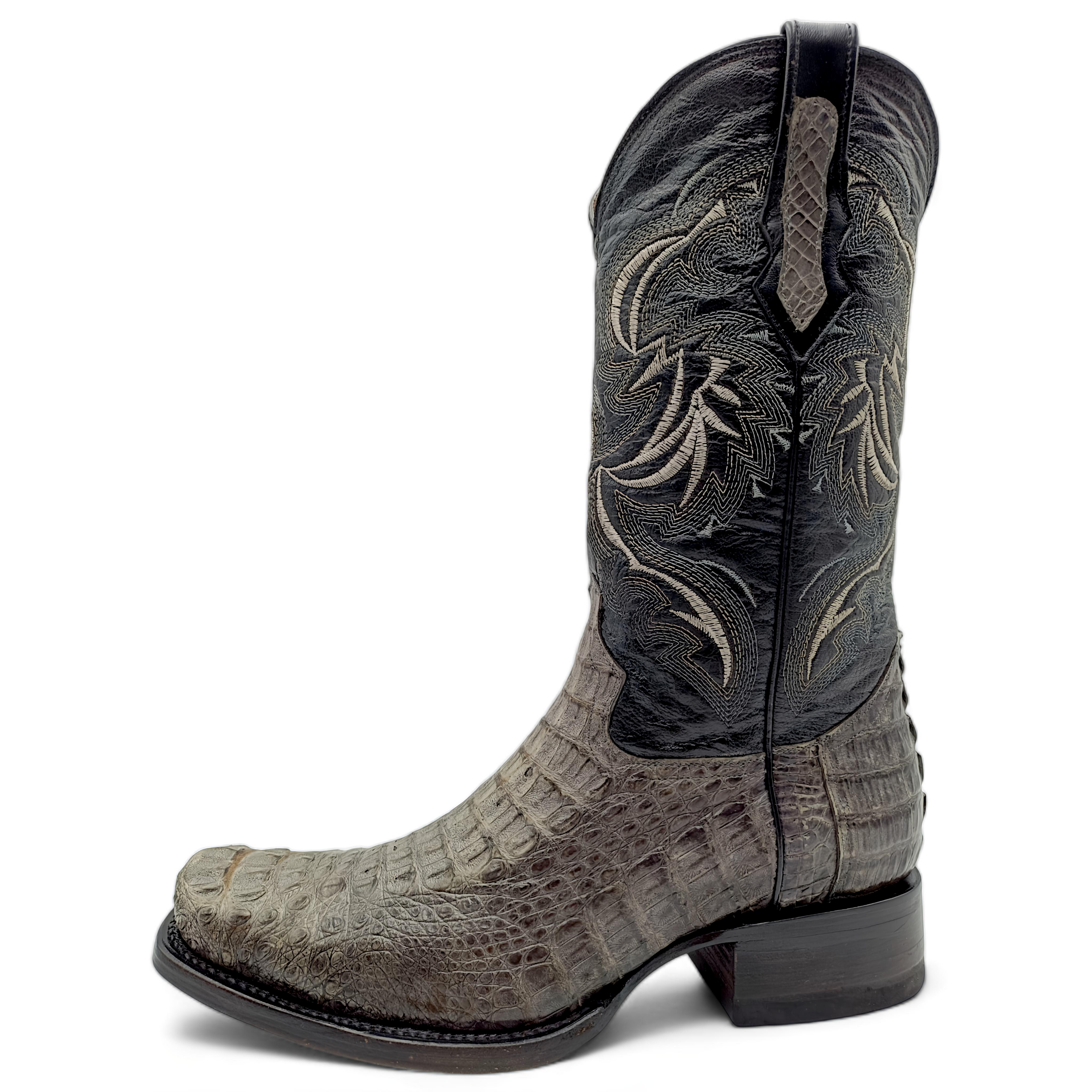 BOTA VAQUERA EN PIEL GENUINA DE COCODRILO PARA CABALLERO (M23)