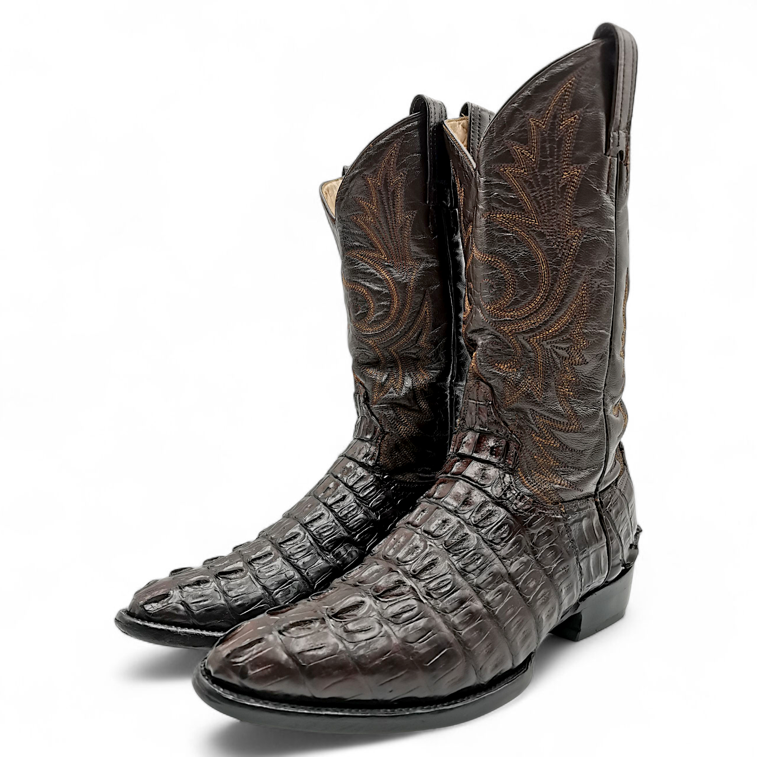 BOTA VAQUERA EN PIEL GENUINA DE COCODRILO PARA CABALLERO (MSN)