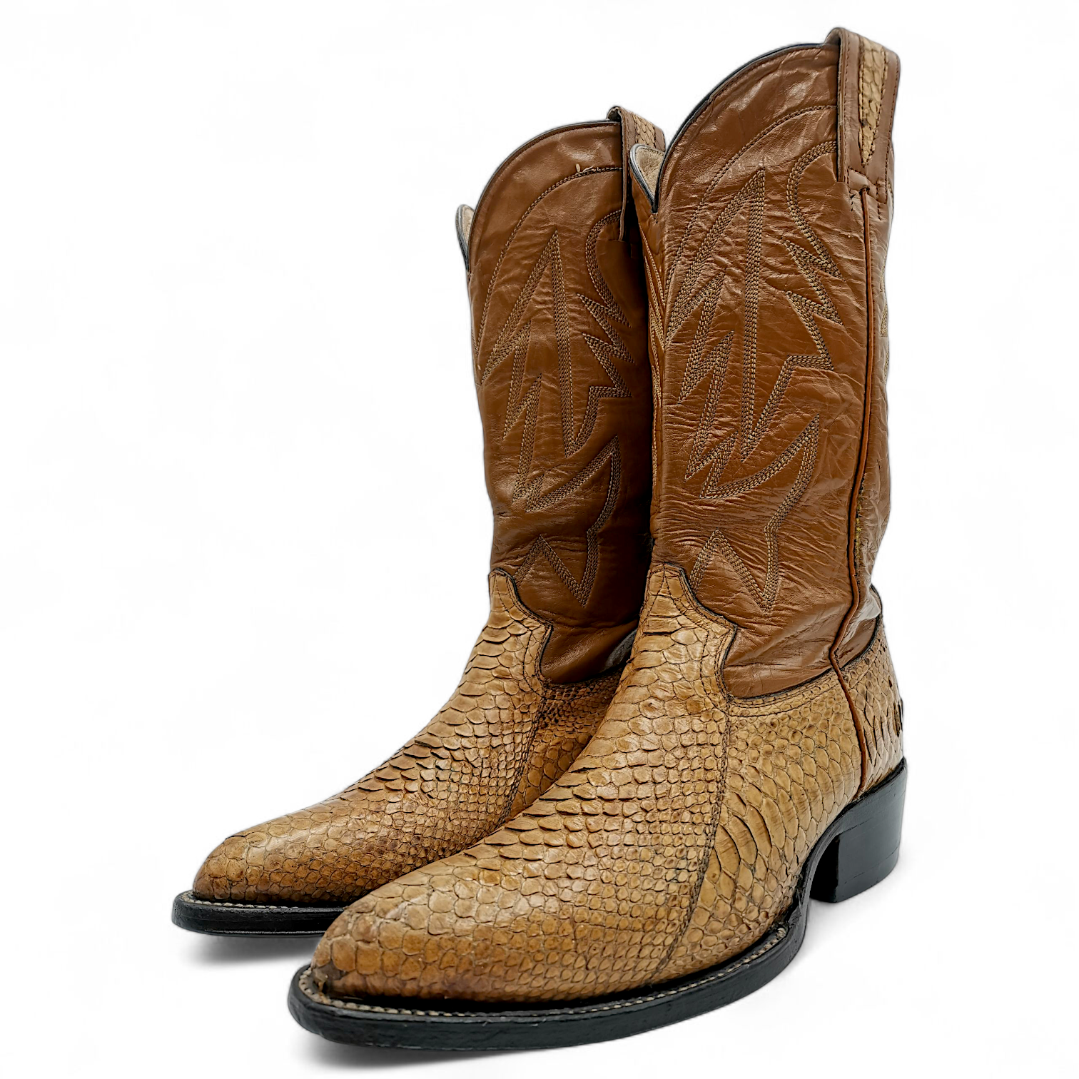 BOTA VAQUERA EN PIEL GENUINA DE PYTHON PARA CABALLERO (MSN)