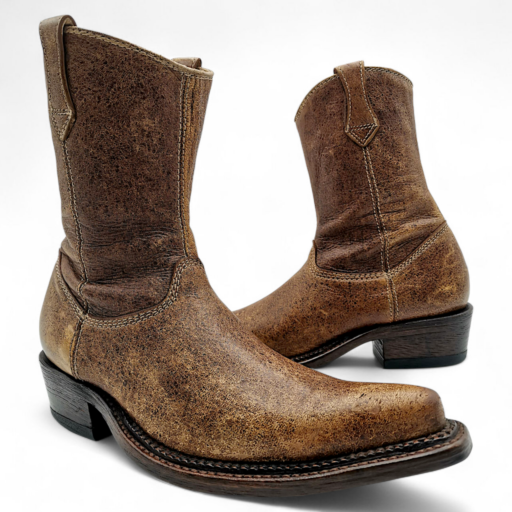 BOTA VAQUERA EN PIEL GENUINA DE VENADO PARA CABALLERO (MSN)