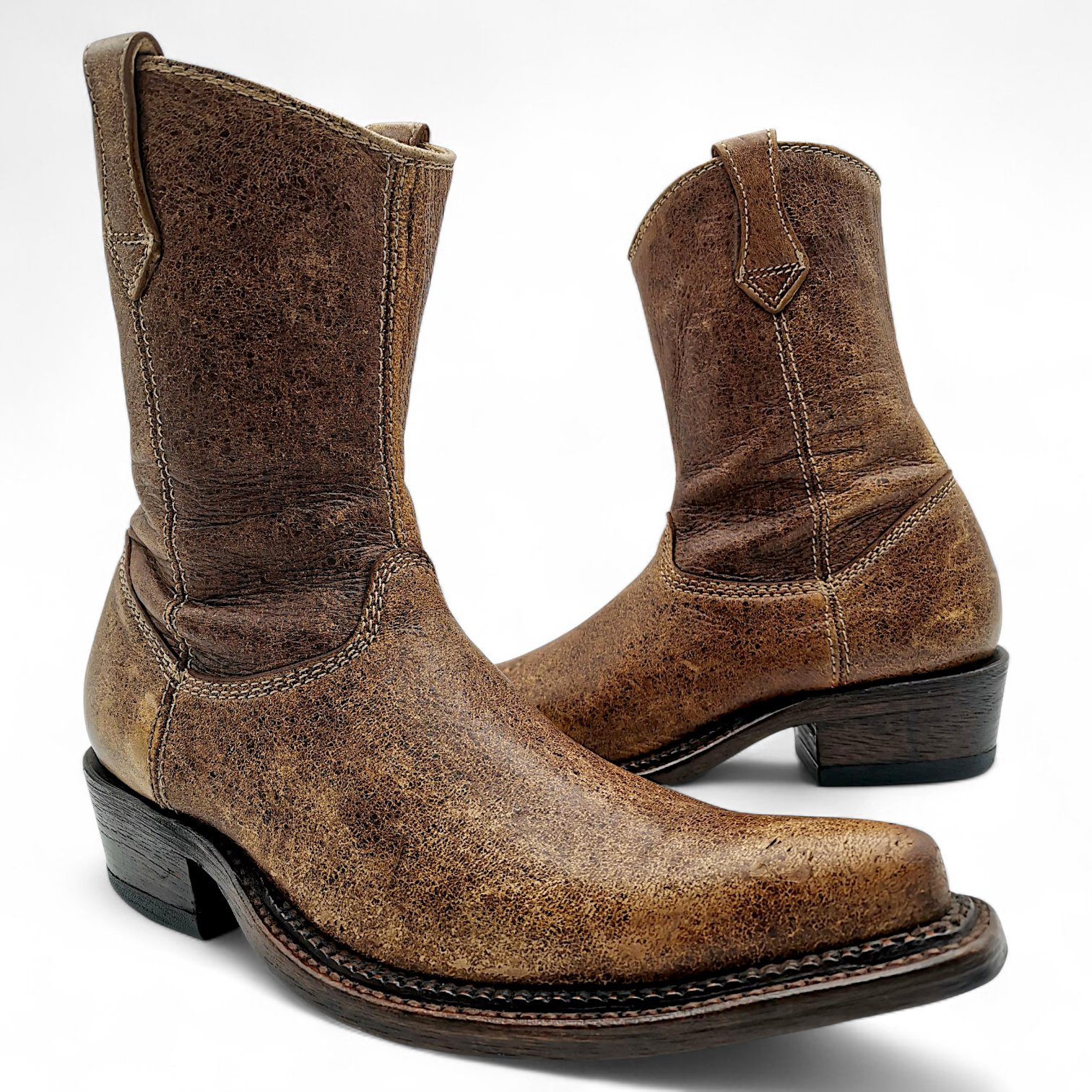 BOTA VAQUERA EN PIEL GENUINA DE VENADO PARA CABALLERO (MSN)
