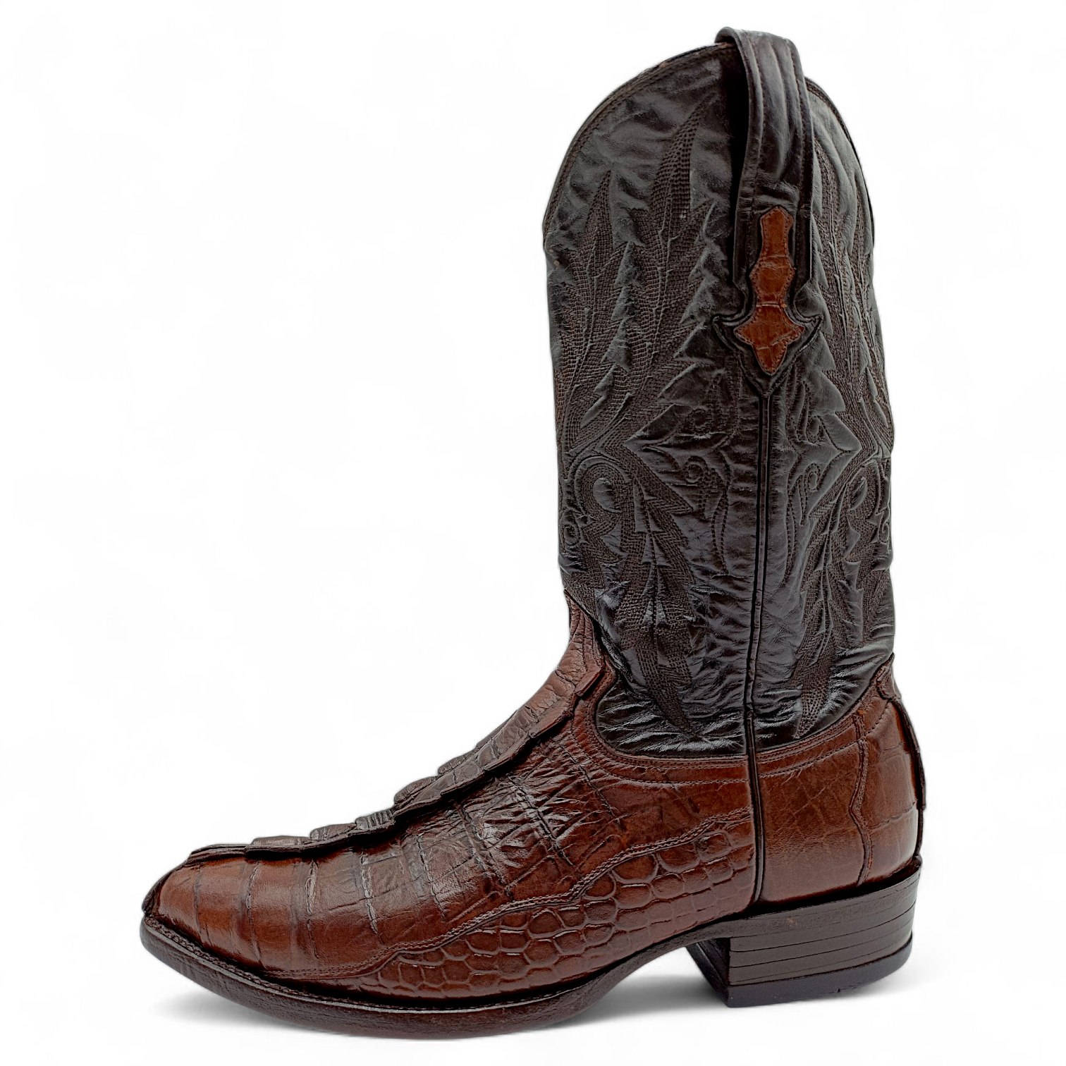 BOTA VAQUERA EN PIEL IMITACIÓN DE COCODRILO PARA CABALLERO (MSN)