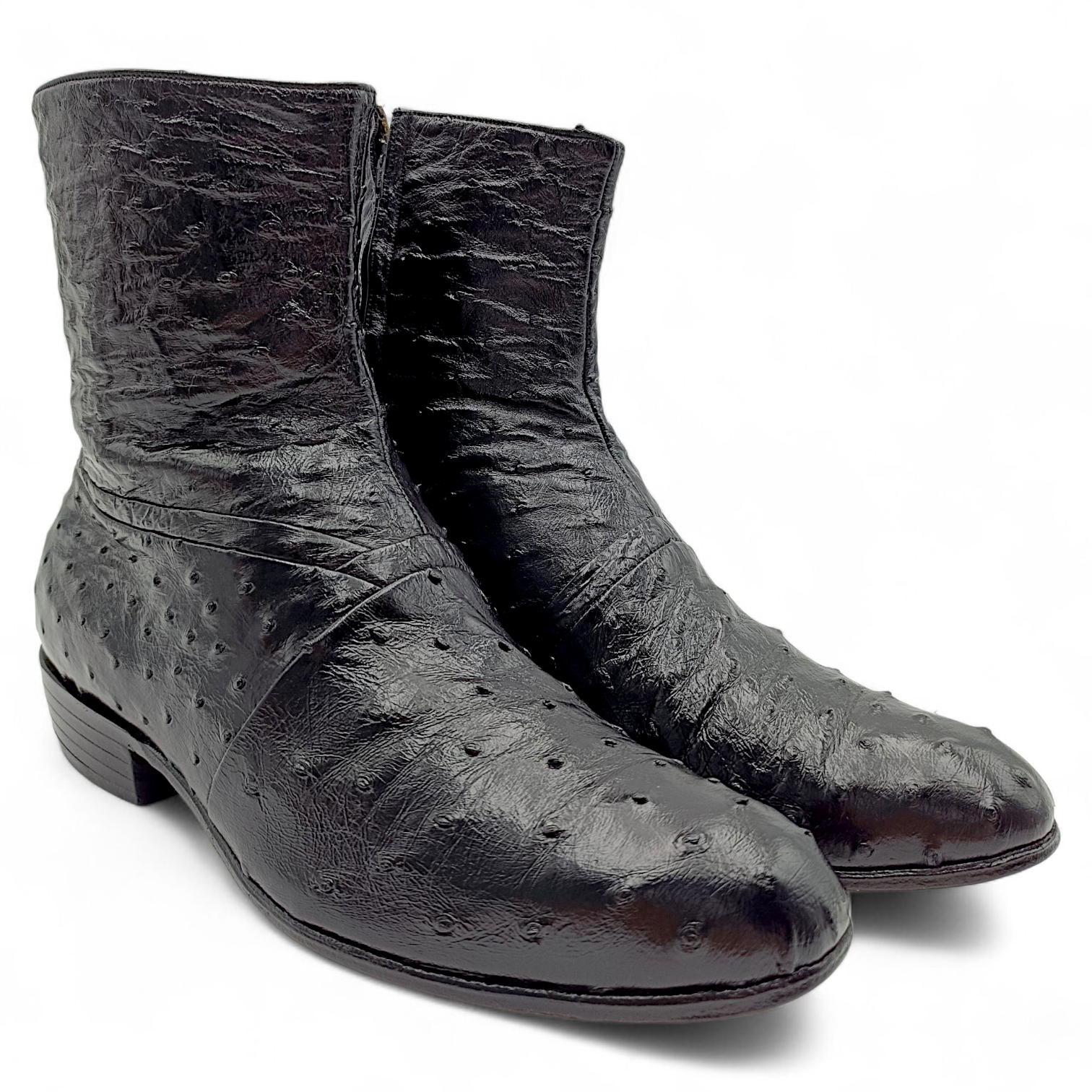BOTA VAQUERA EN PIEL GENUINA DE AVESTRUZ PARA CABALLERO (MSN)