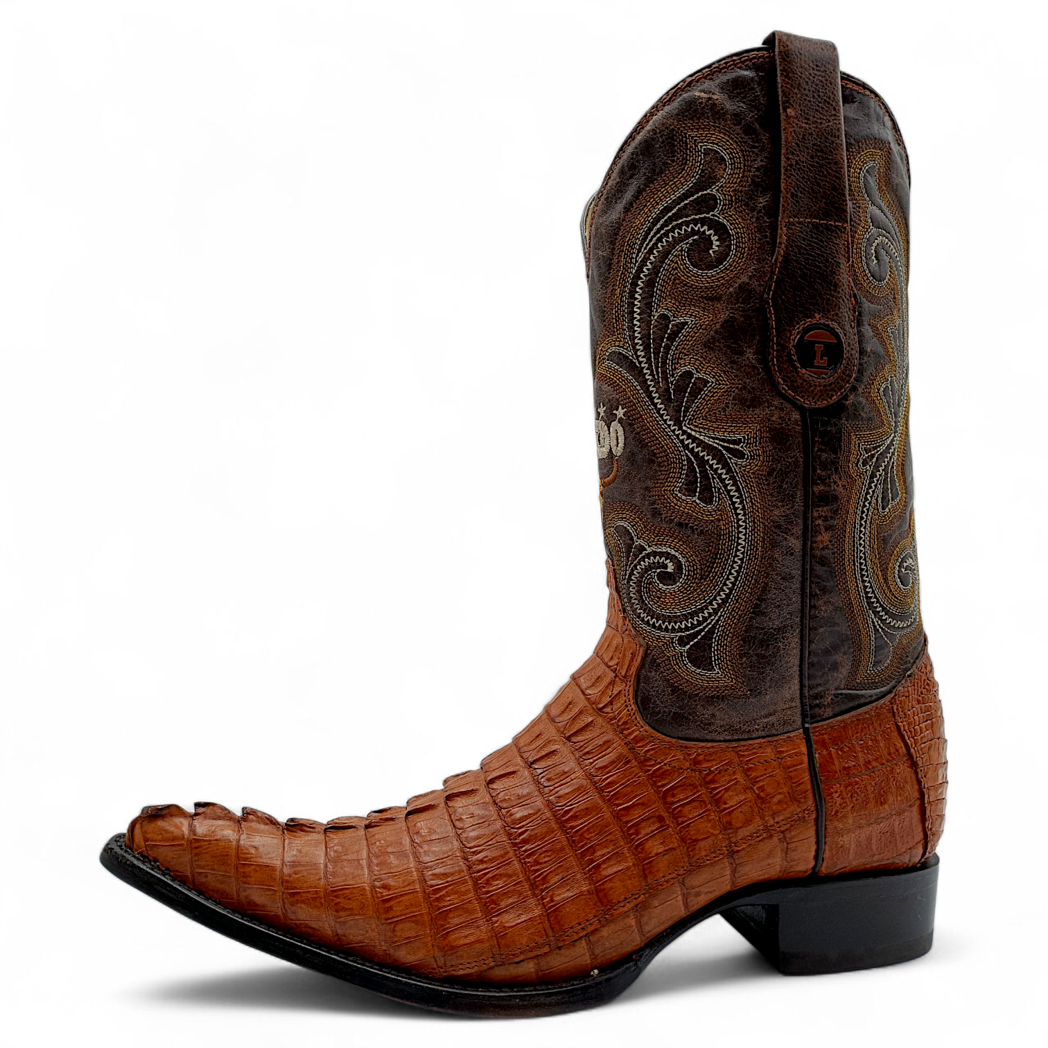 BOTA VAQUERA EN PIEL GENUINA DE COCODRILO PARA CABALLERO (MSN)