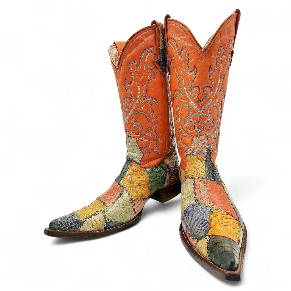 BOTA VAQUERA EN PIEL GENUINA DE COCODRILO PARA CABALLERO (MSN)