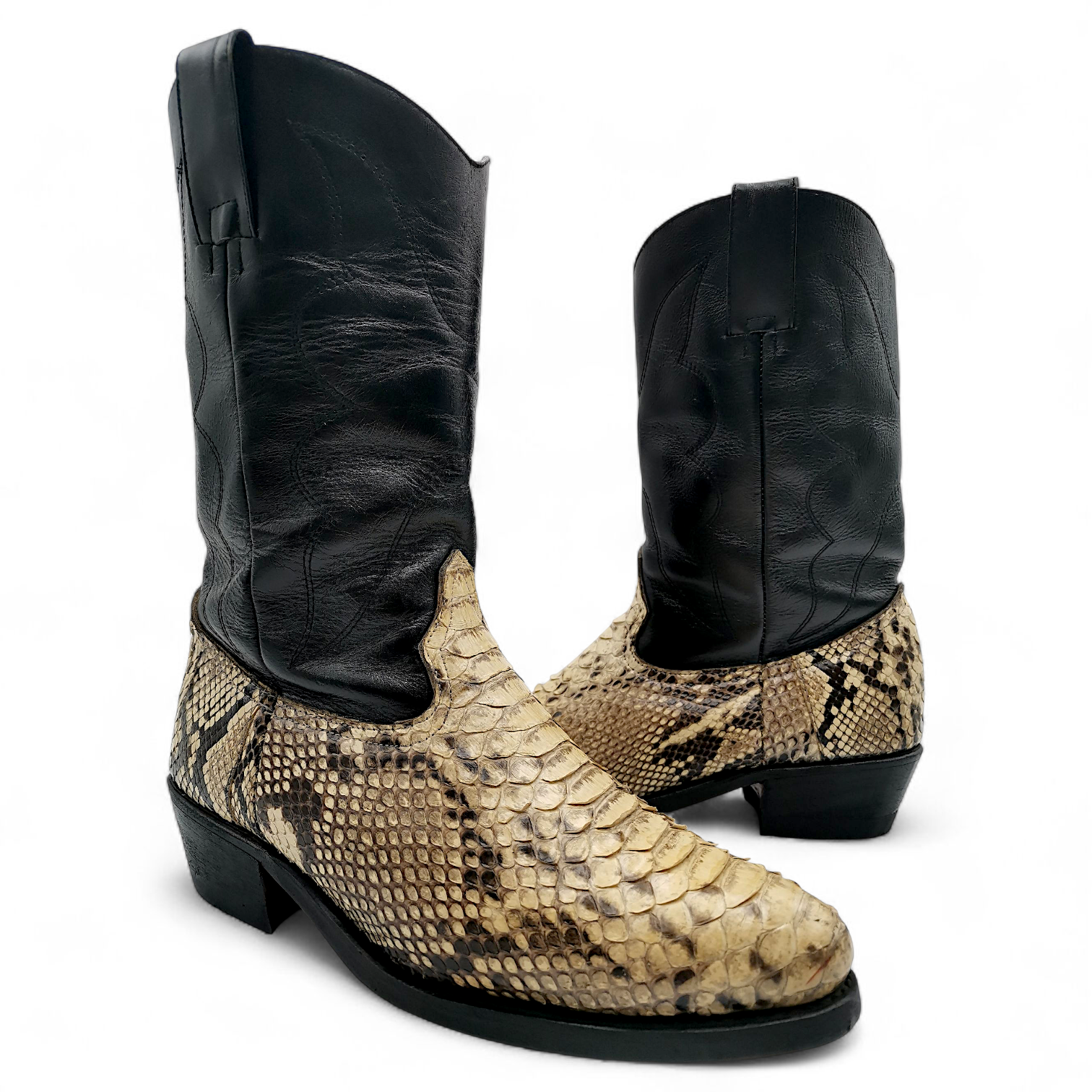 BOTA VAQUERA EN PIEL GENUINA DE PYTHON PARA CABALLERO (MSN)