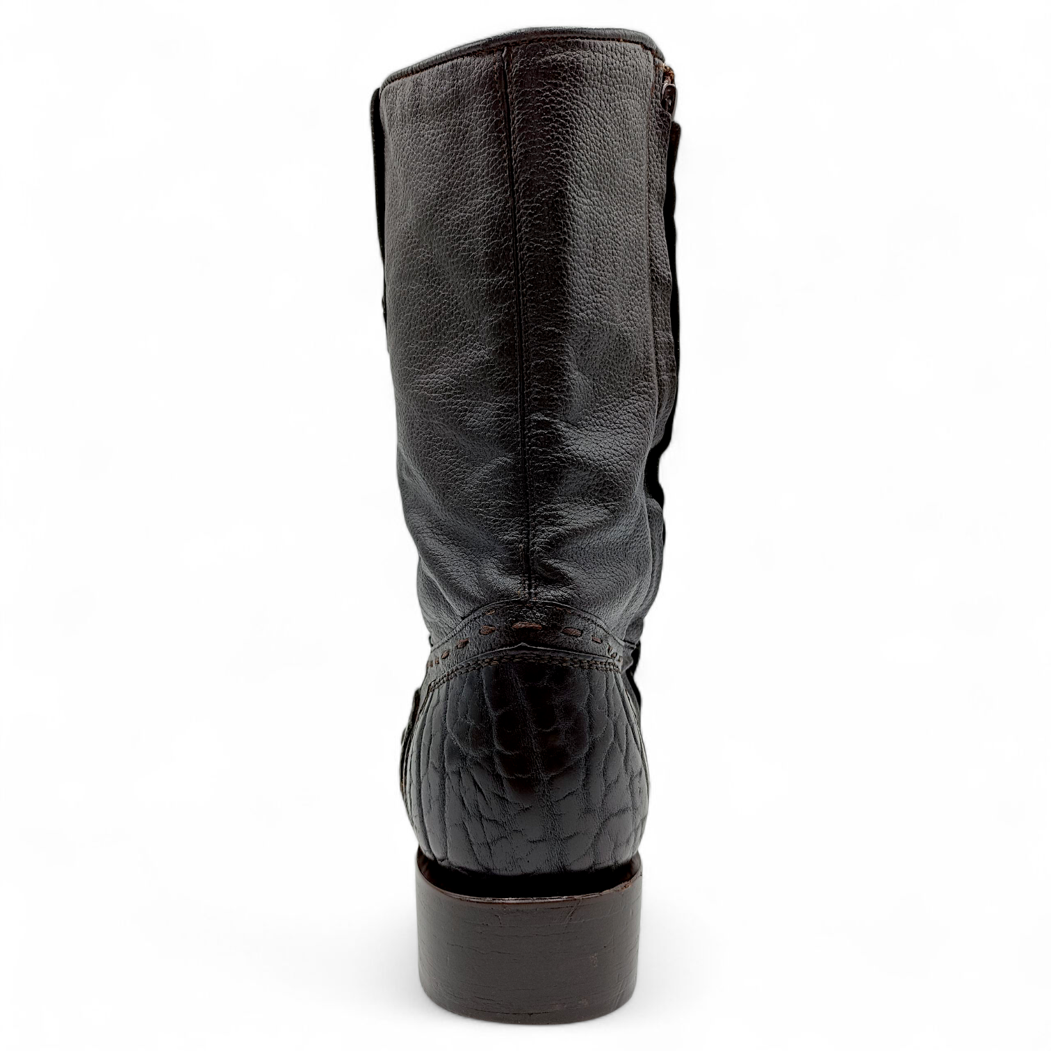BOTA VAQUERA EN PIEL GENUINA DE CUELLO DE TORO PARA CABALLERO (MSN)