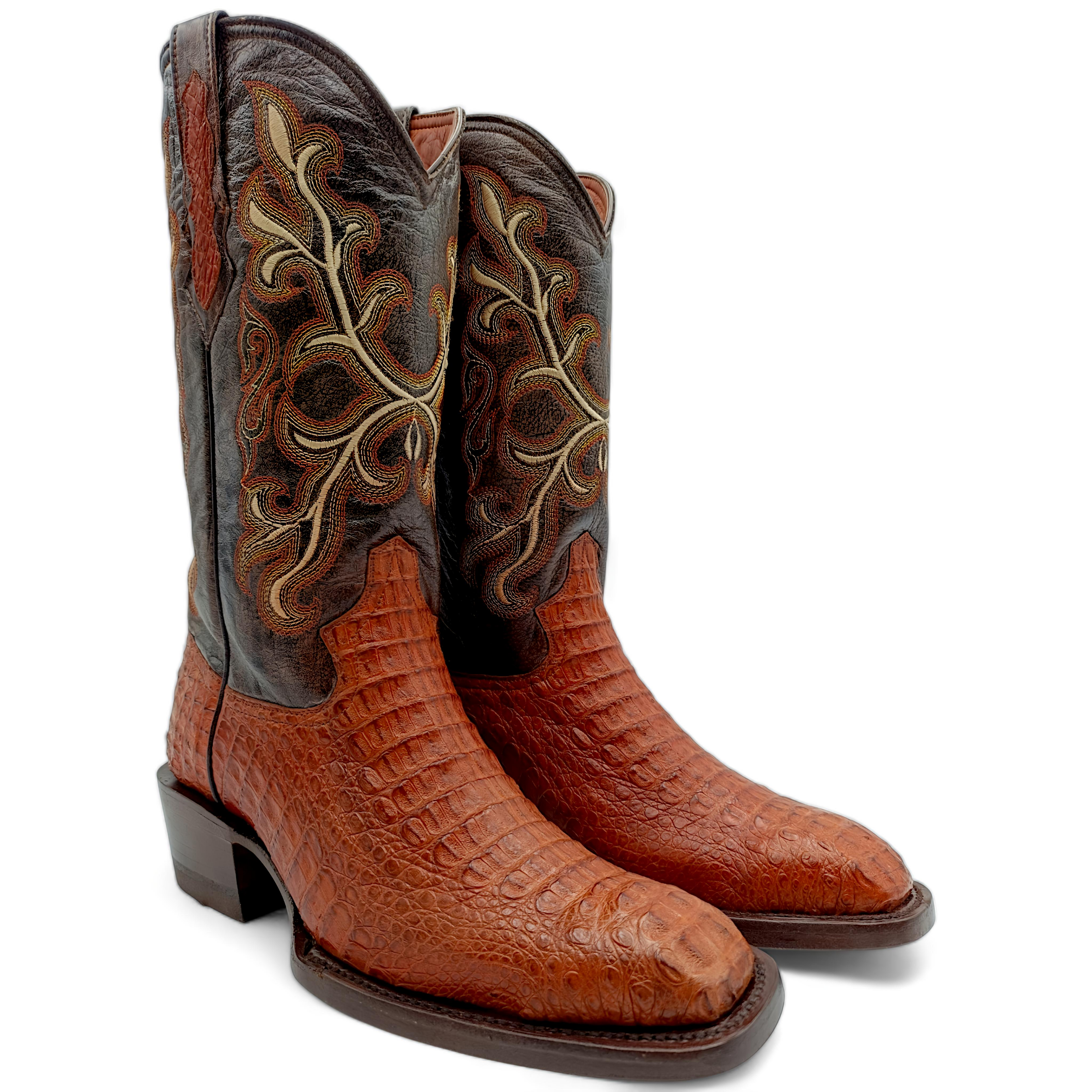BOTA VAQUERA EN PIEL GENUINA DE CAIMAN PARA CABALLERO (M16)