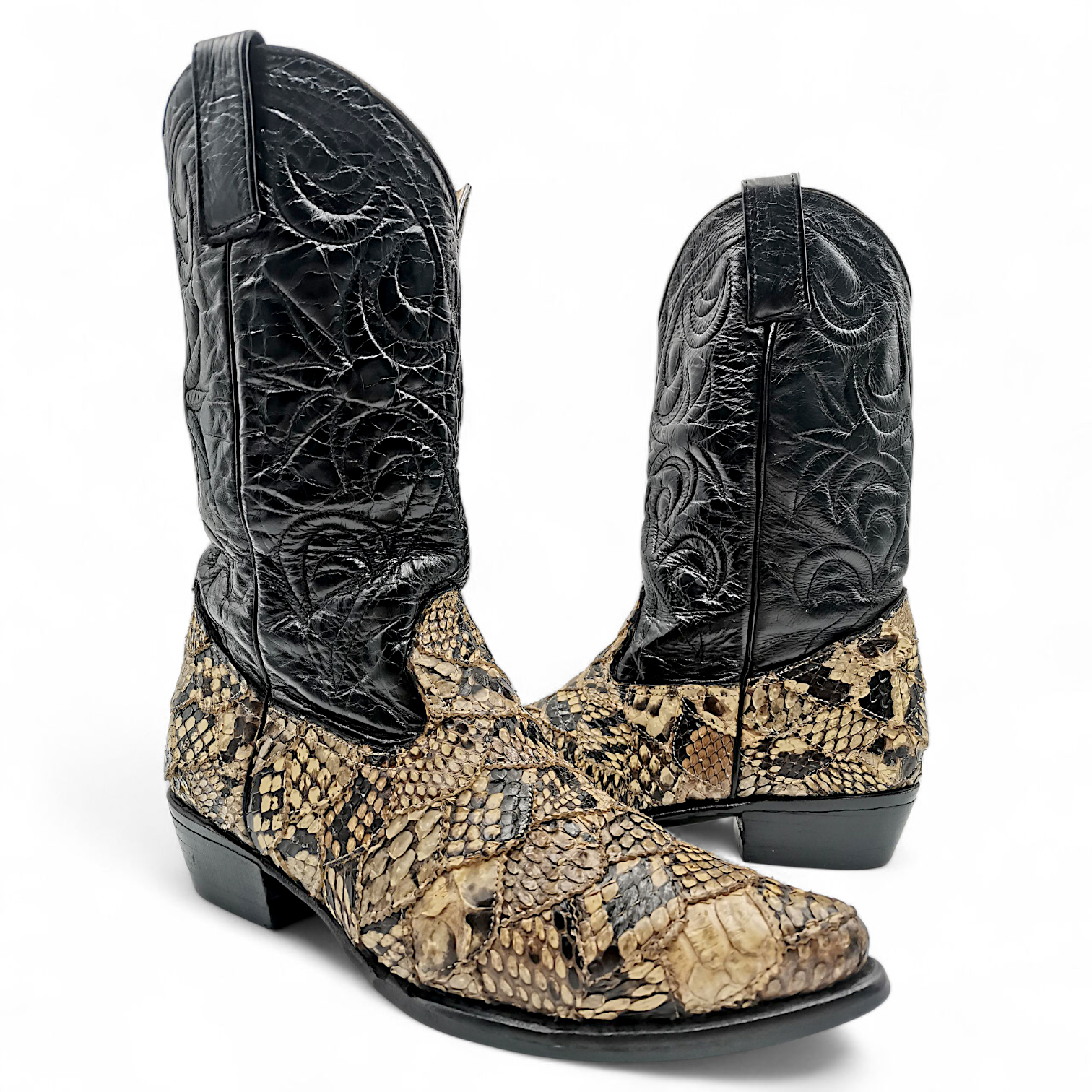 BOTA VAQUERA EN PIEL GENUINA DE PYTHON PARA CABALLERO (MSN)