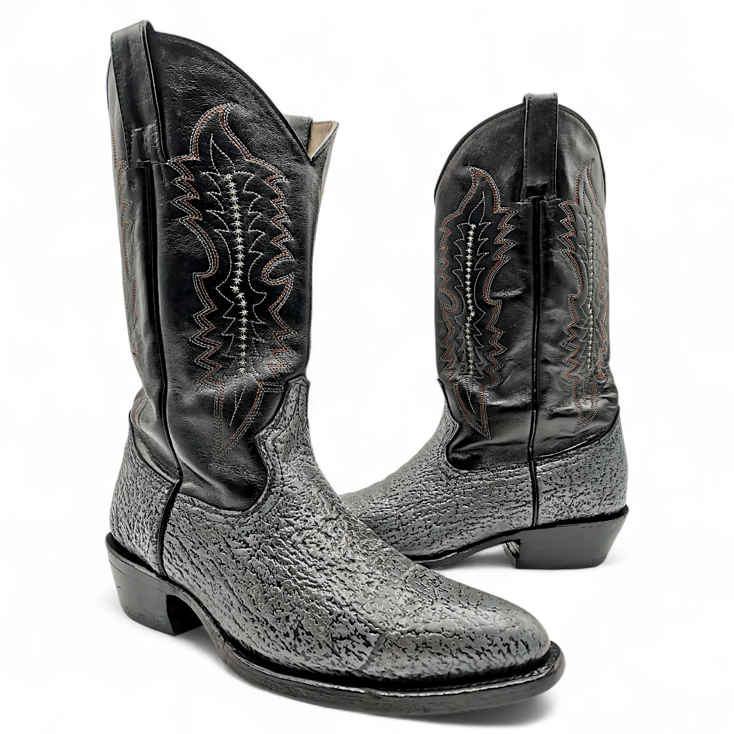 BOTA VAQUERA EN PIEL GENUINA DE TIBURÓN PARA CABALLERO (MSN)