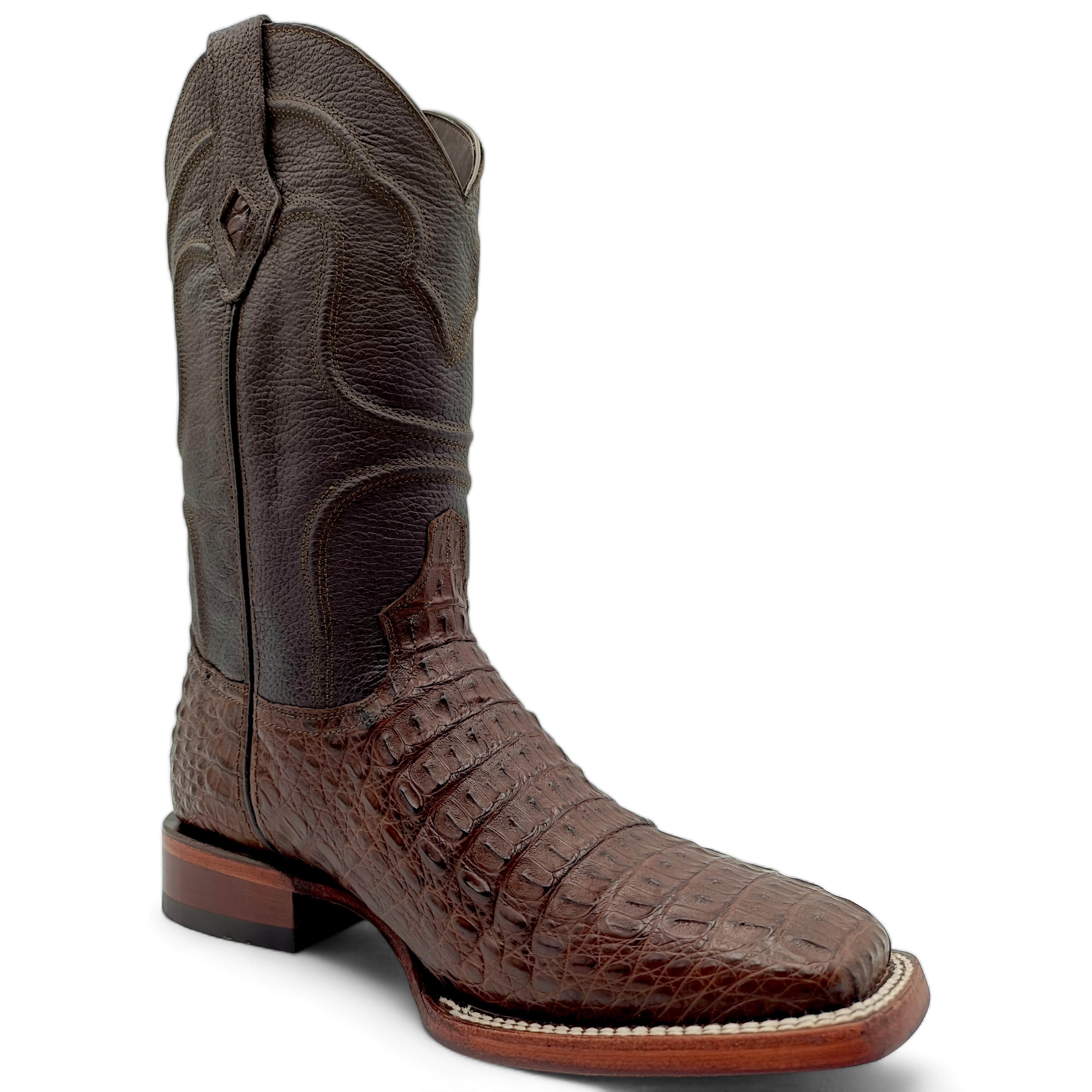 BOTA VAQUERA EN PIEL GENUINA DE COCODRILO PARA CABALLERO (MM IMPERIAL)