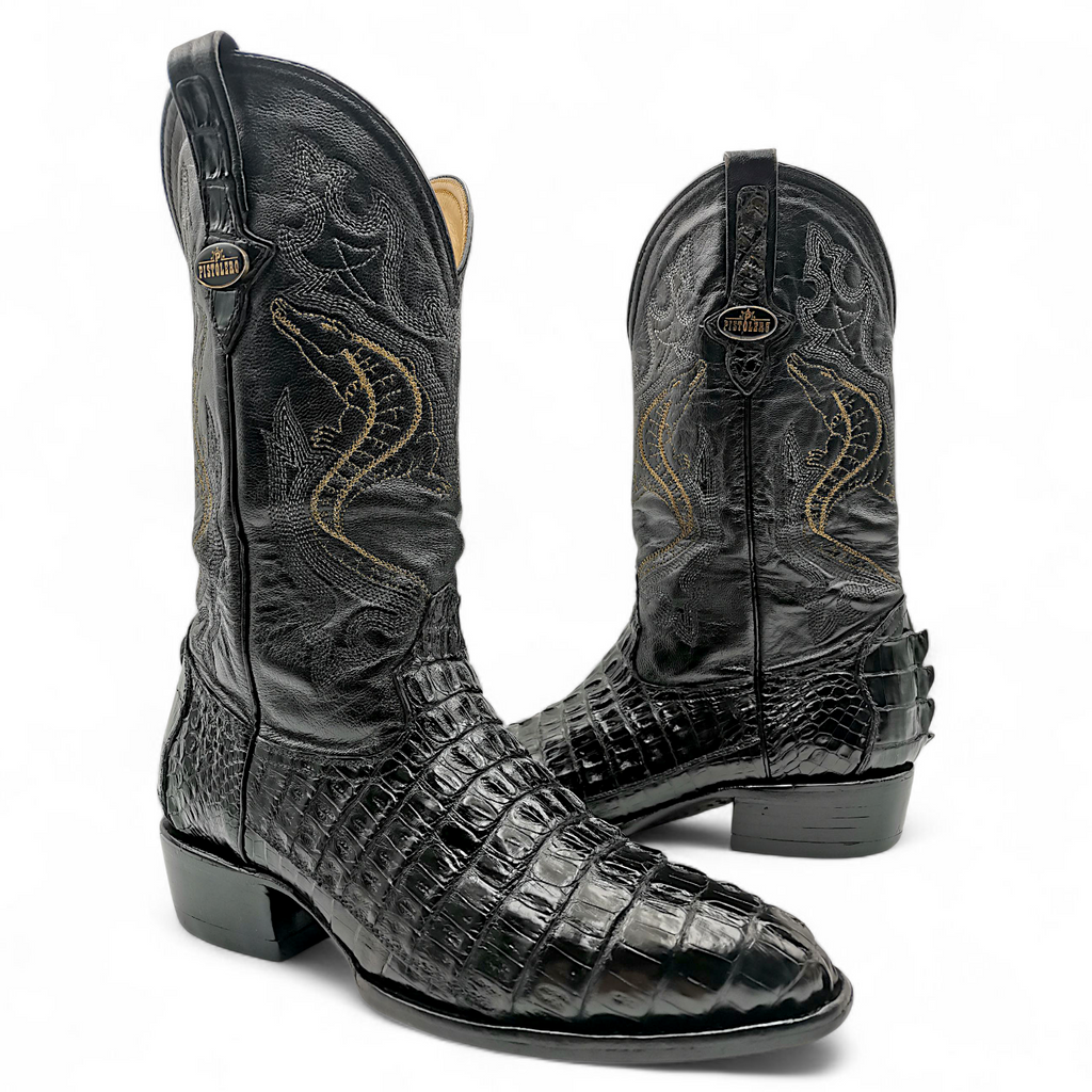 BOTA VAQUERA EN PIEL GENUINA DE COCODRILO PARA CABALLERO (MSN)
