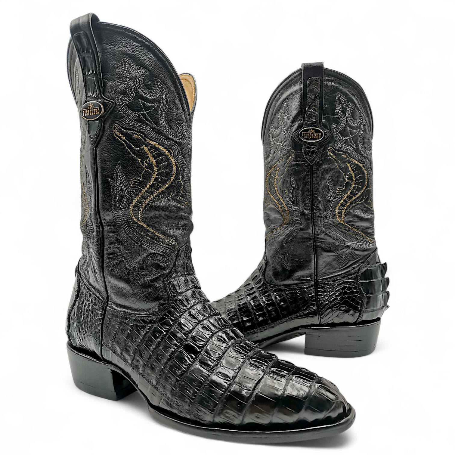 BOTA VAQUERA EN PIEL GENUINA DE COCODRILO PARA CABALLERO (MSN)