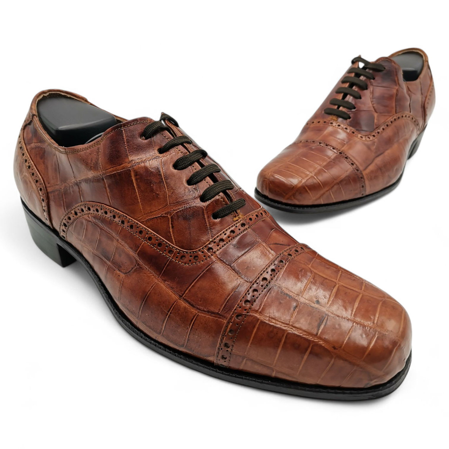 ZAPATO EN PIEL GENUINA DE COCODRILO PARA CABALLERO (MSN)