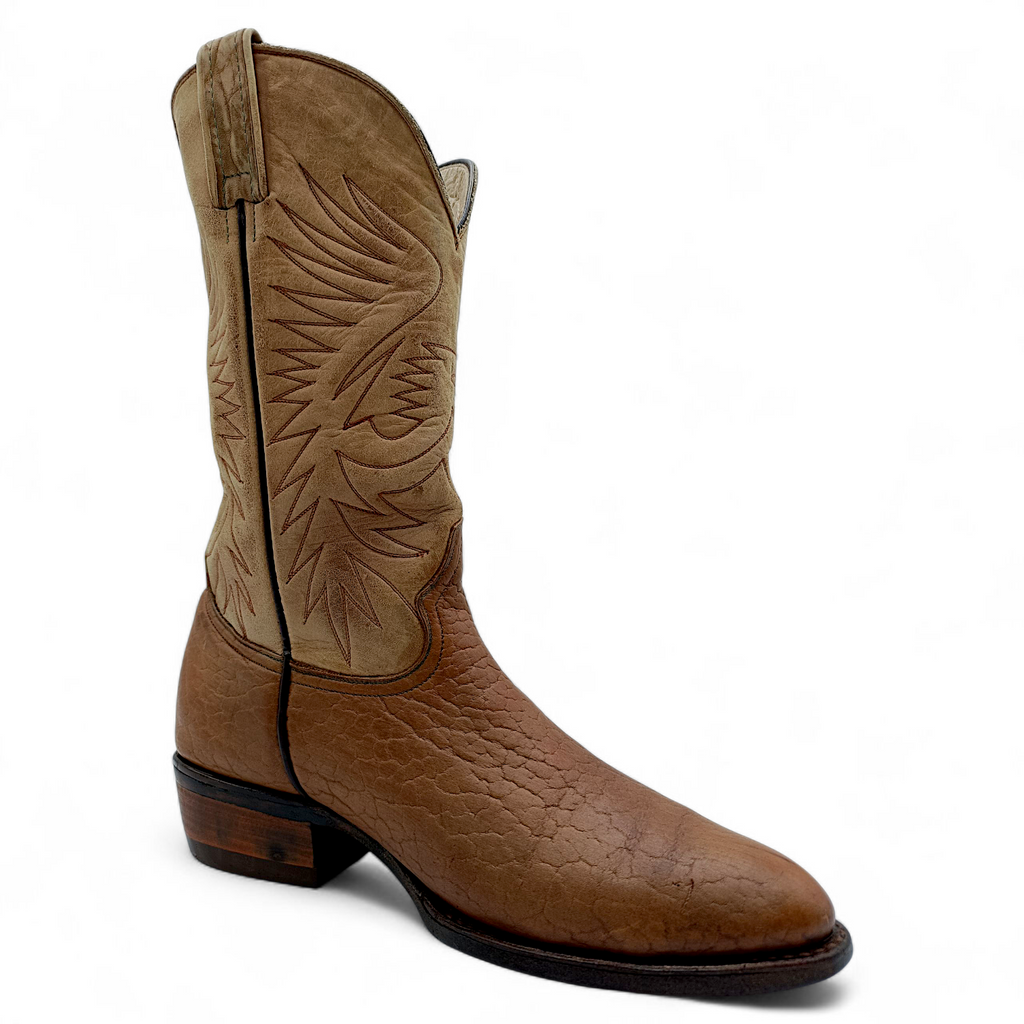 BOTA VAQUERA EN PIEL GENUINA DE CUELLO DE TORO PARA CABALLERO (MSN)