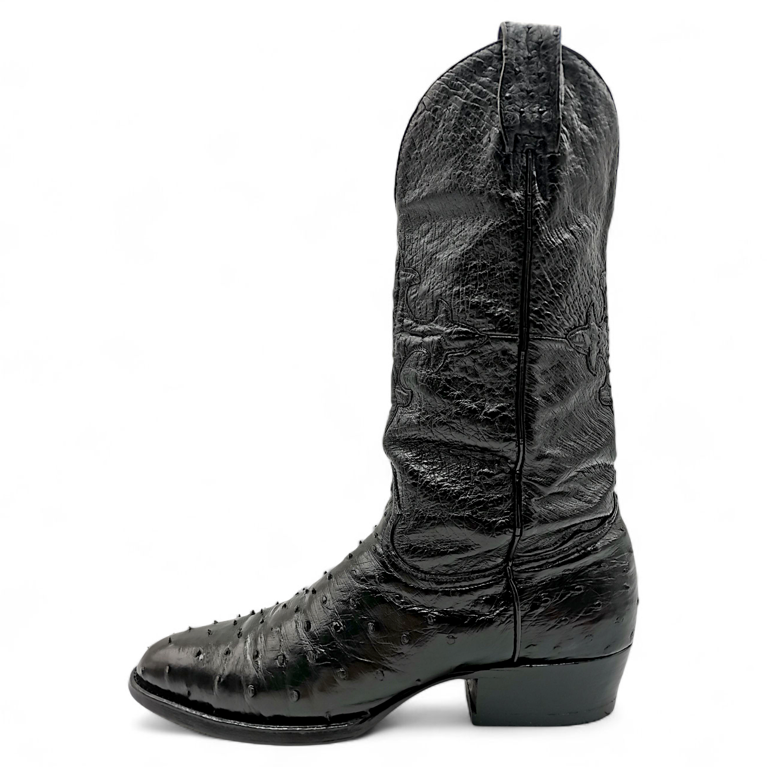 BOTA VAQUERA EN PIEL GENUINA DE AVESTRUZ PARA CABALLERO (MSN)