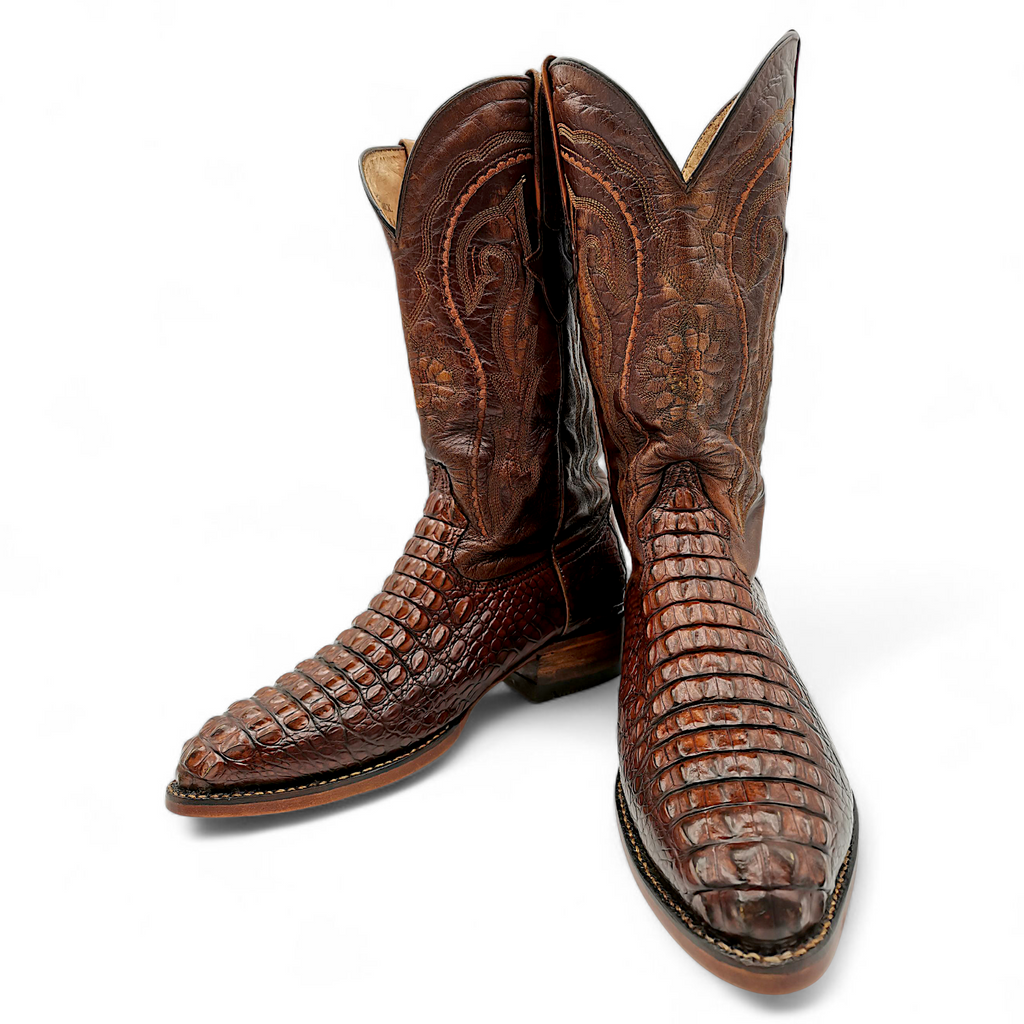BOTA VAQUERA EN PIEL GENUINA DE COCODRILO PARA CABALLERO (MSN)
