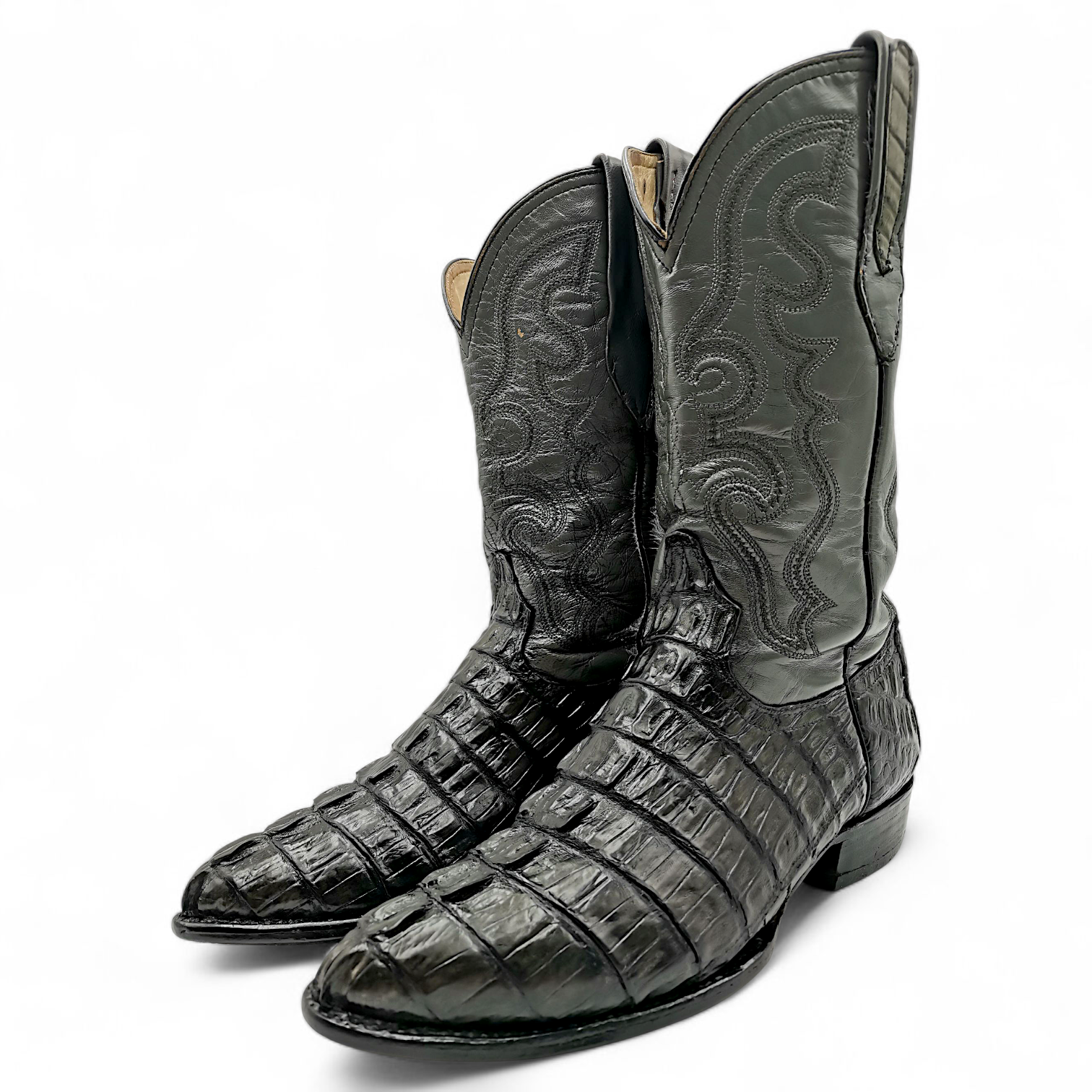 BOTA VAQUERA EN PIEL GENUINA DE COCODRILO PARA CABALLERO (MSN)