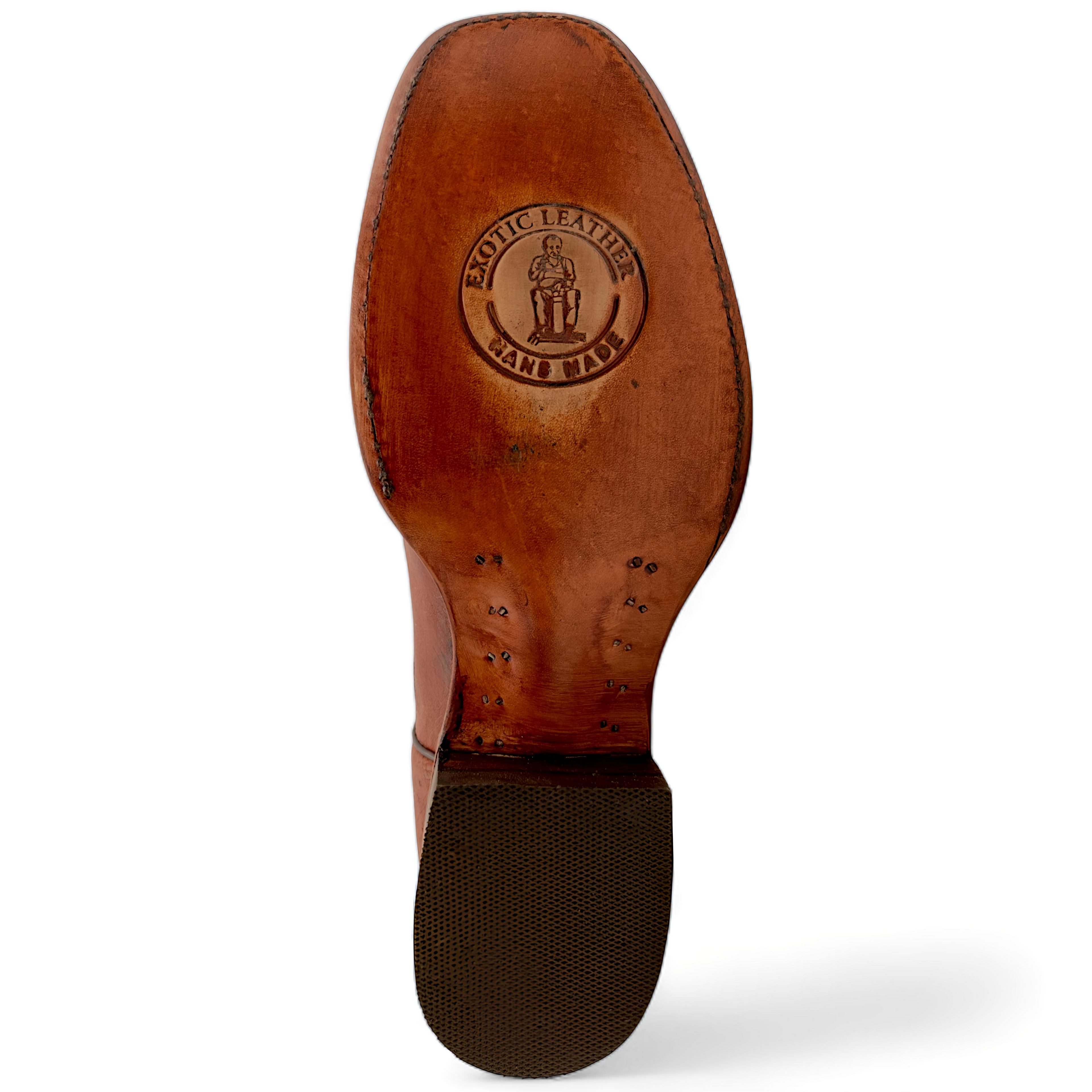 BOTA VAQUERA EN PIEL GENUINA DE AVESTRUZ PARA CABALLERO (M10)