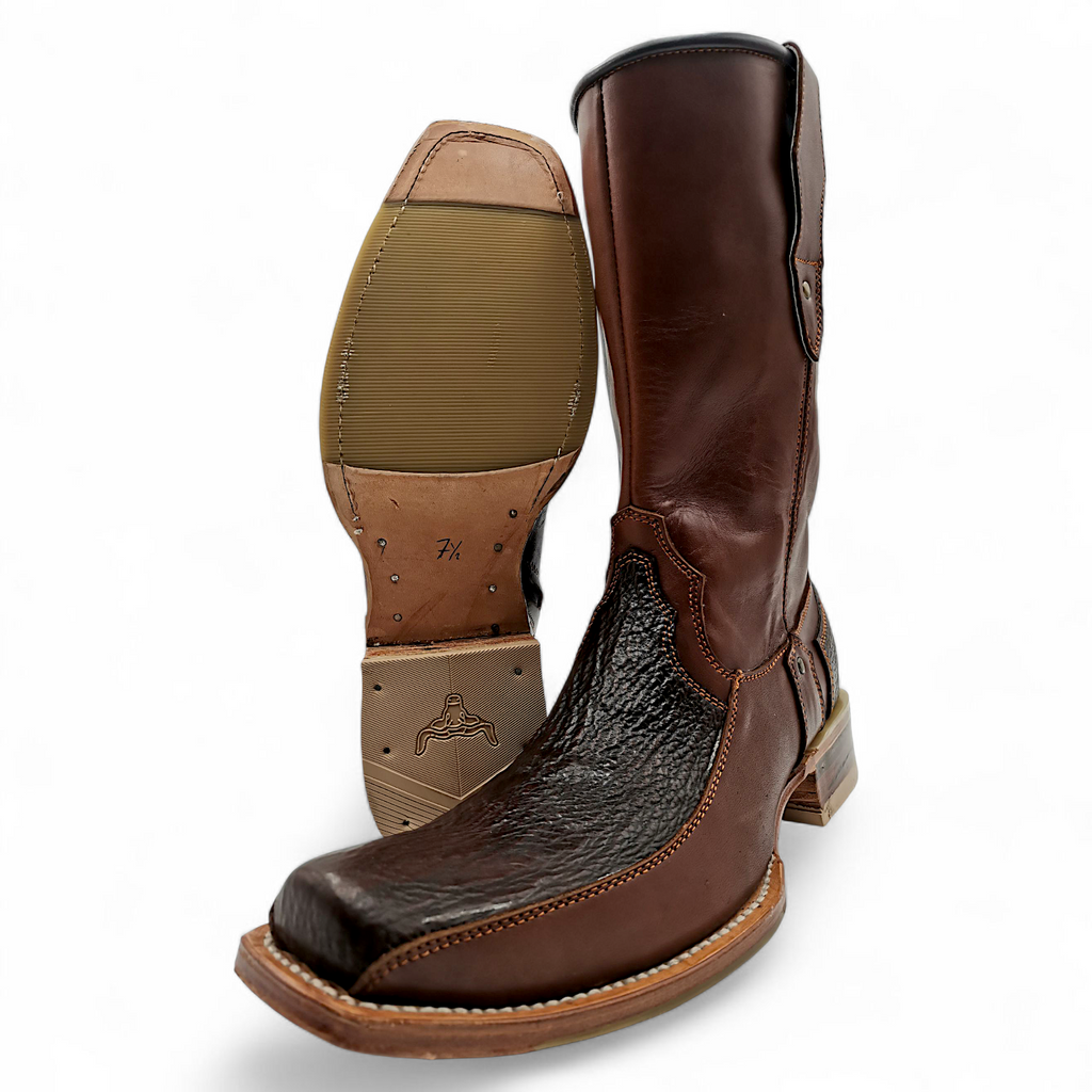 BOTA VAQUERA EN PIEL GENUINA DE TIBURÓN PARA CABALLERO (M)